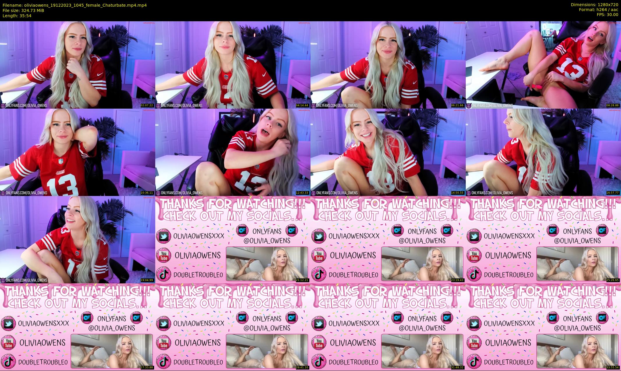 oliviaowens — 36 minute Chaturbate female cam show recording, 720p, Dec 19, 2023