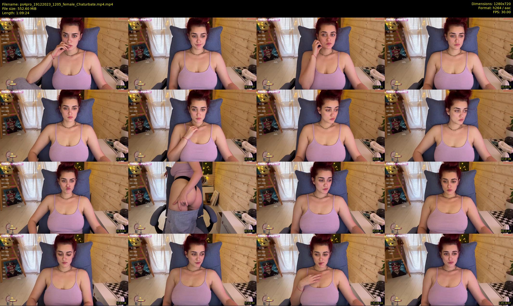ps4pro — 70 minute Chaturbate female cam show recording, 720p, Dec 19, 2023