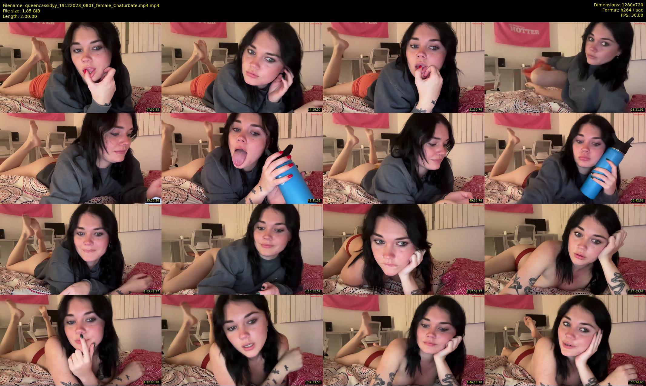 queencassidyy — 120 minute Chaturbate female cam show recording, 720p, Dec 19, 2023