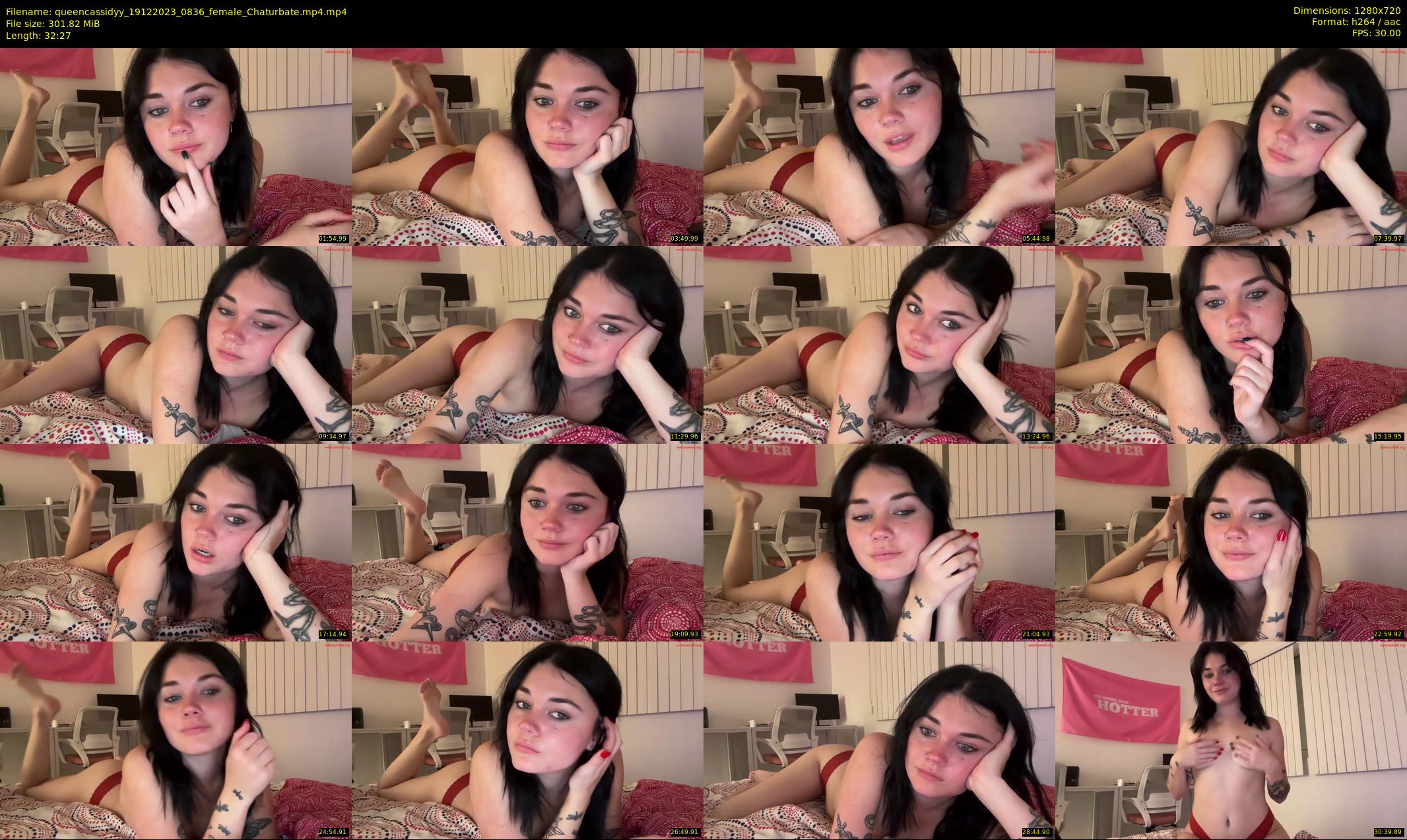 queencassidyy — 33 minute Chaturbate female cam show recording, 720p, Dec 19, 2023