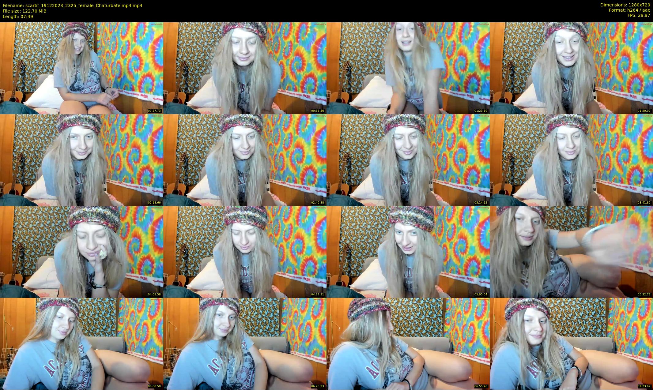 scartit — 8 minute Chaturbate female cam show recording, 720p, Dec 19, 2023