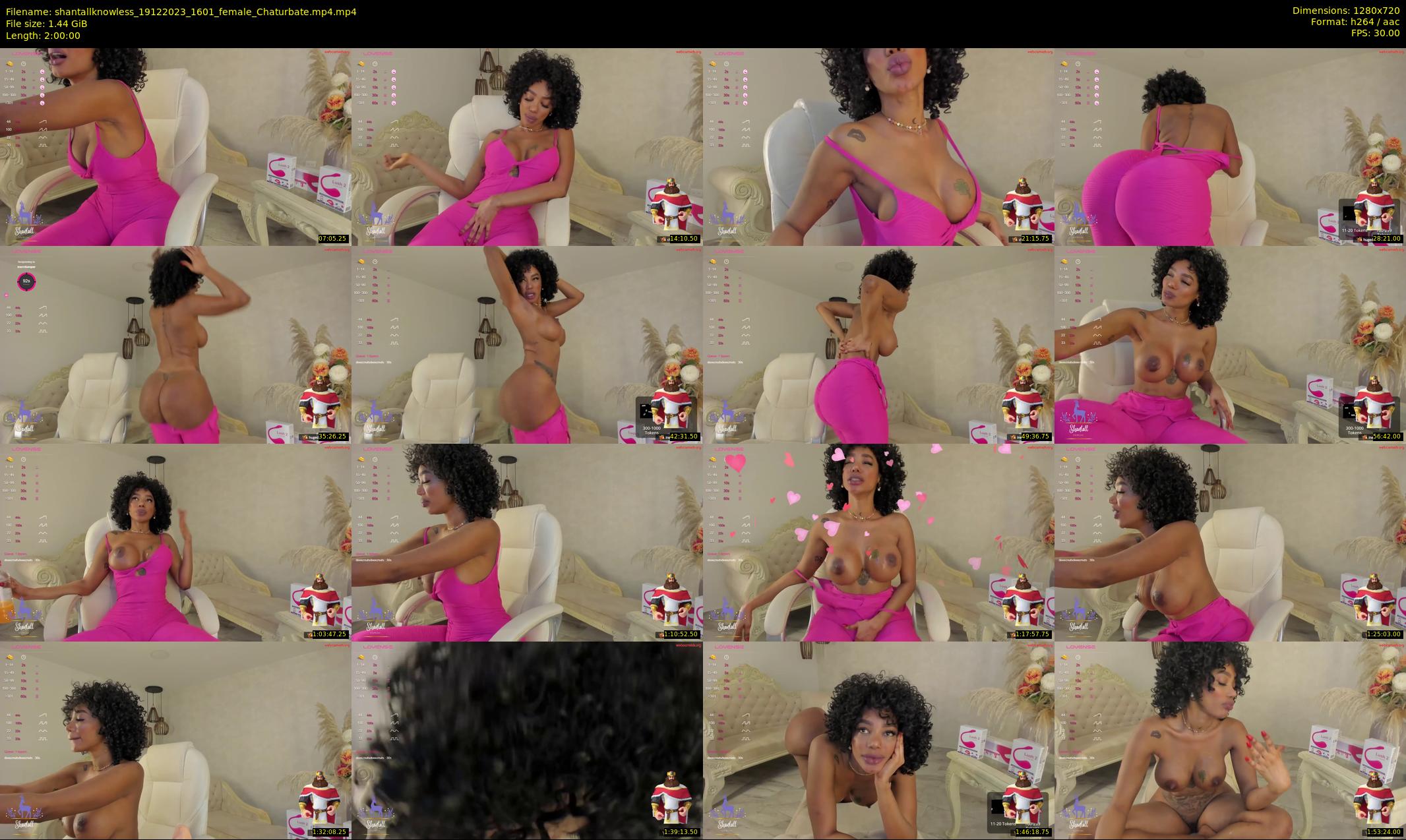 shantallknowless — 120 minute Chaturbate female cam show recording, 720p, Dec 19, 2023