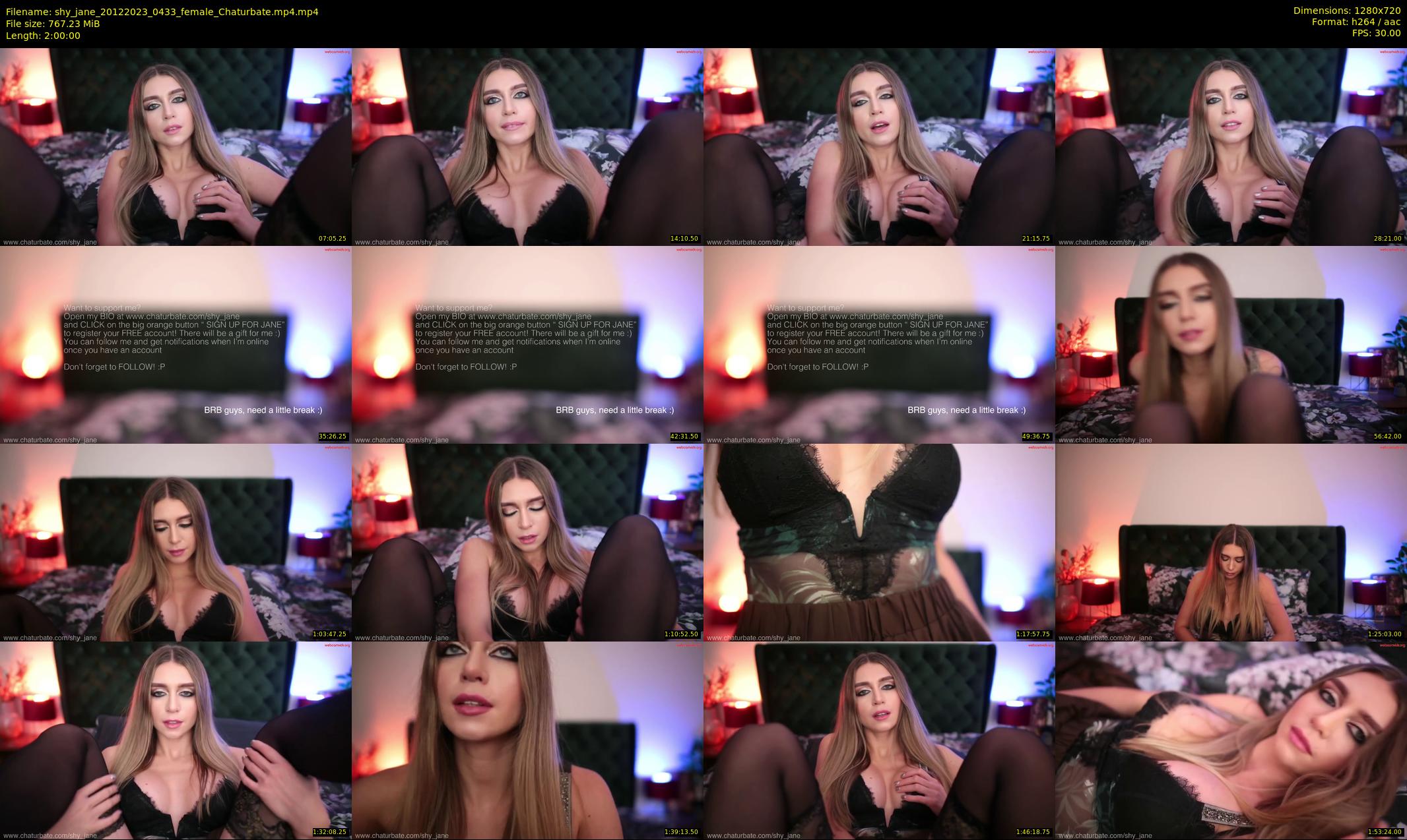 shy_jane — 120 minute Chaturbate female cam show recording, 720p, Dec 20, 2023