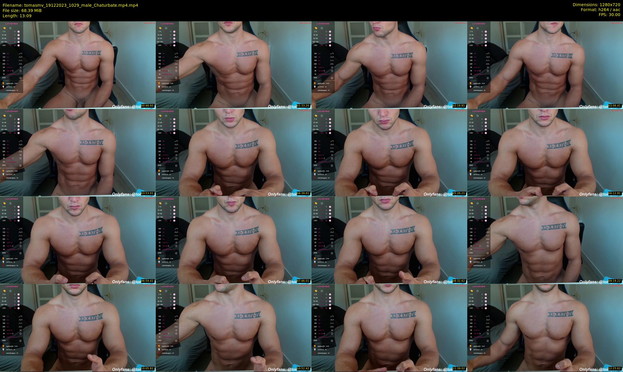 tomasmv — 14 minute Chaturbate male cam show recording, 720p, Dec 19, 2023