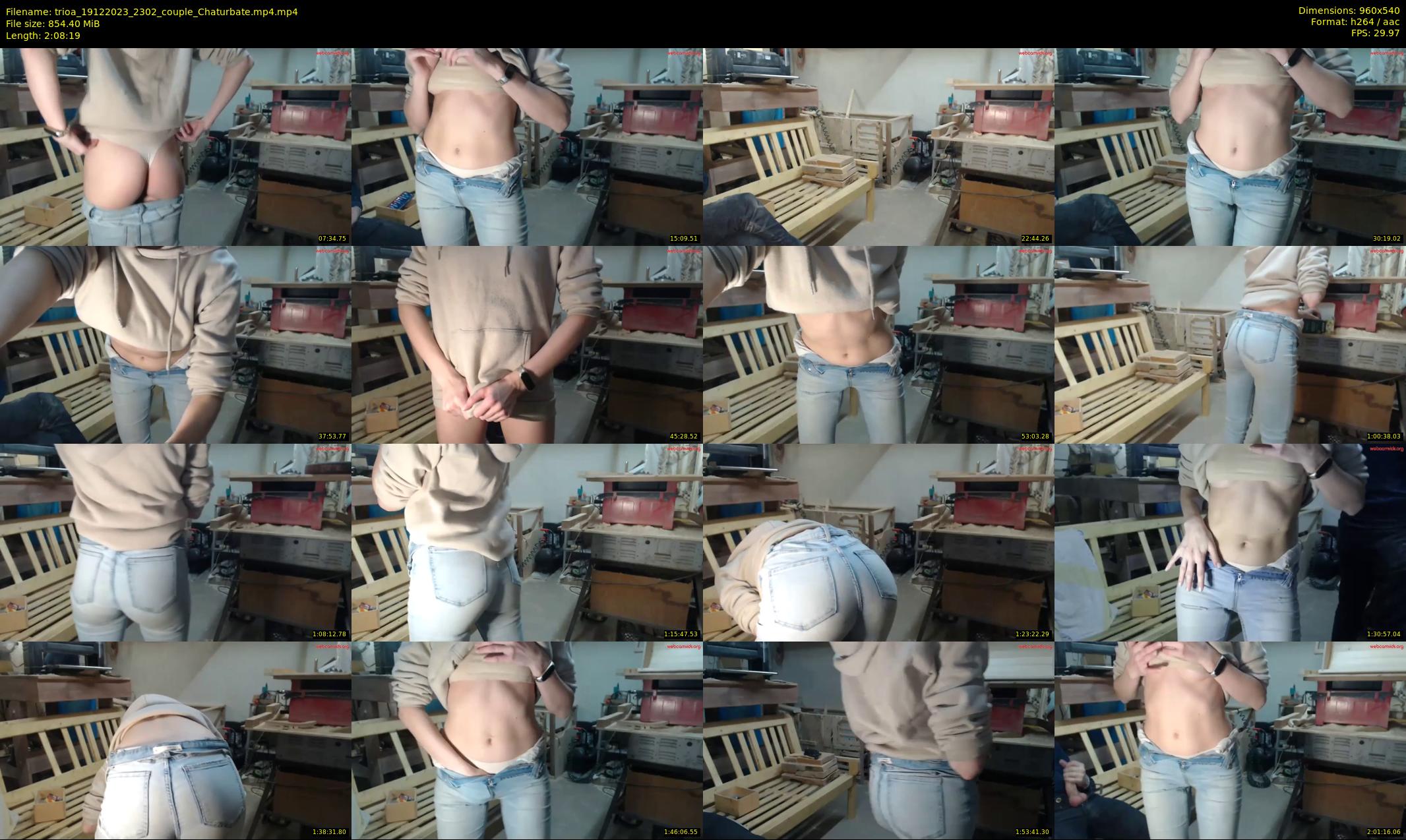 trioa — 129 minute Chaturbate couple cam show recording, 480p, Dec 19, 2023
