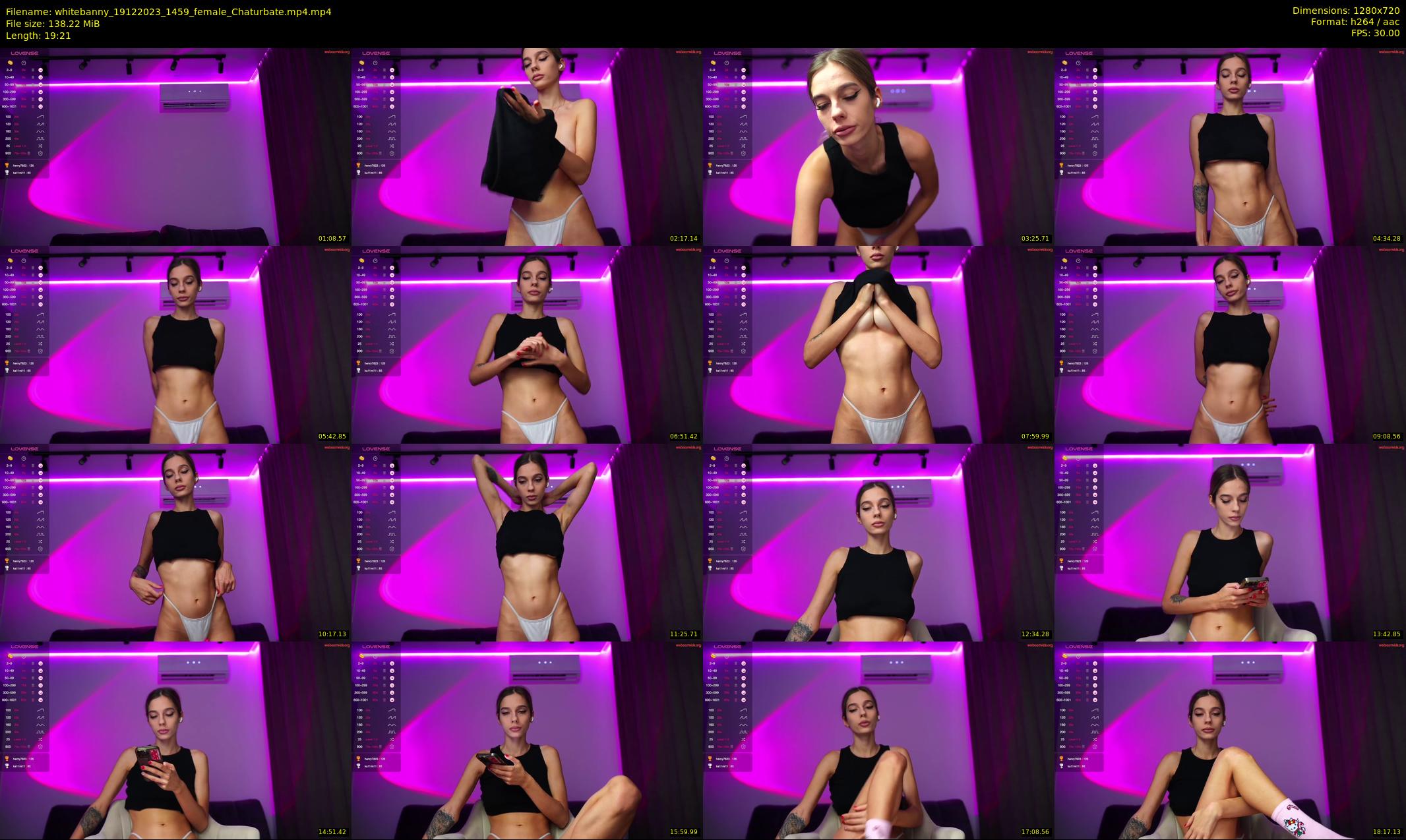 whitebanny — 20 minute Chaturbate couple cam show recording, 720p, Dec 19, 2023