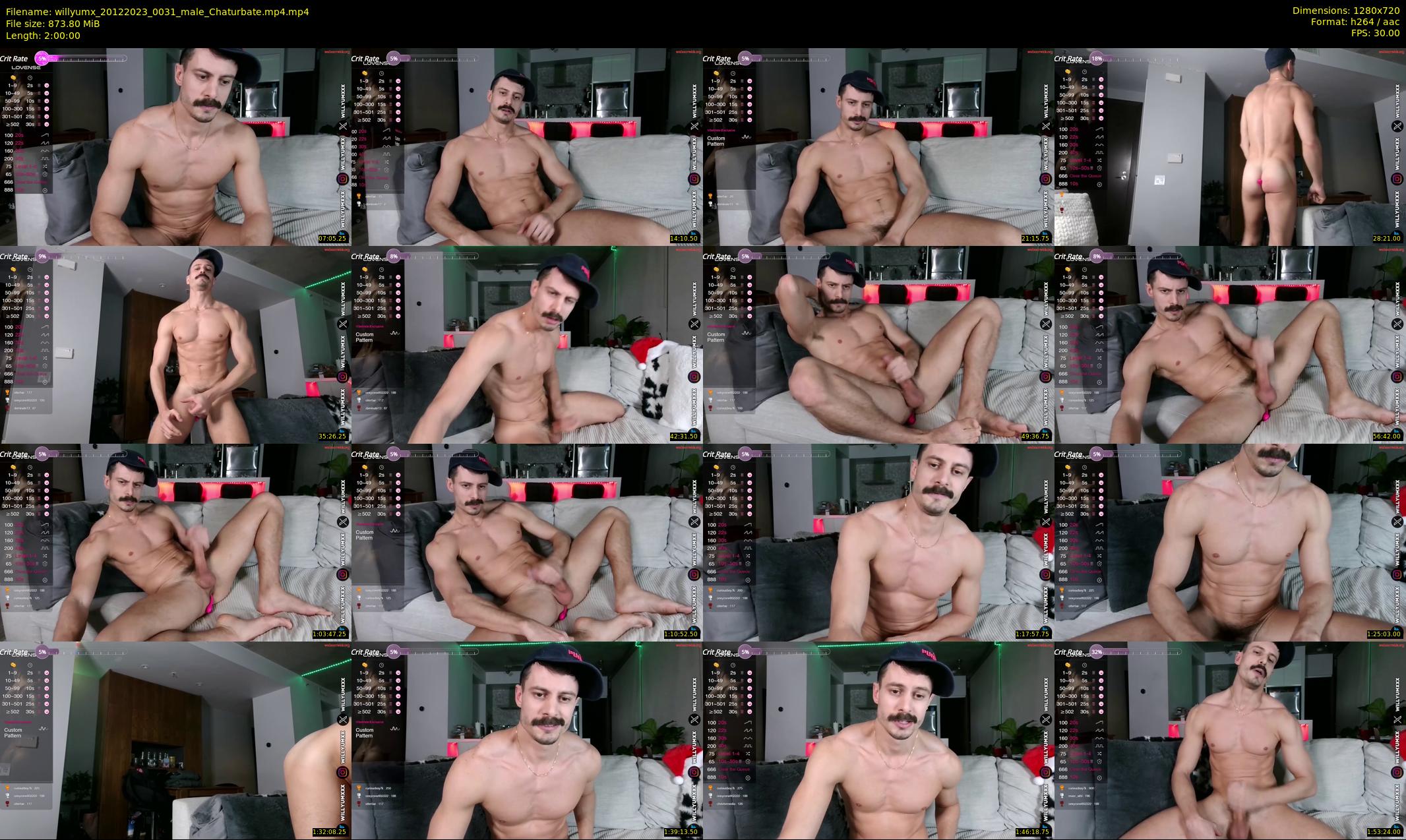 willyumx — 120 minute Chaturbate male cam show recording, 720p, Dec 20, 2023