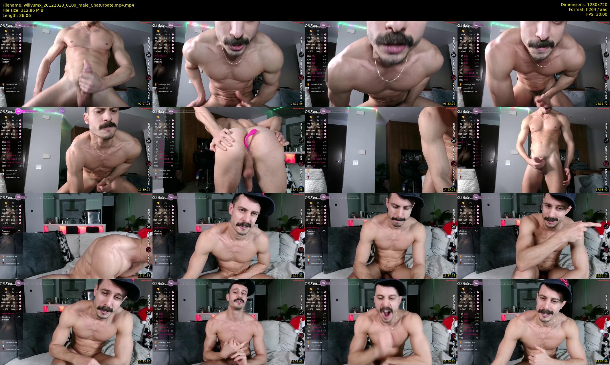 willyumx — 37 minute Chaturbate male cam show recording, 720p, Dec 20, 2023