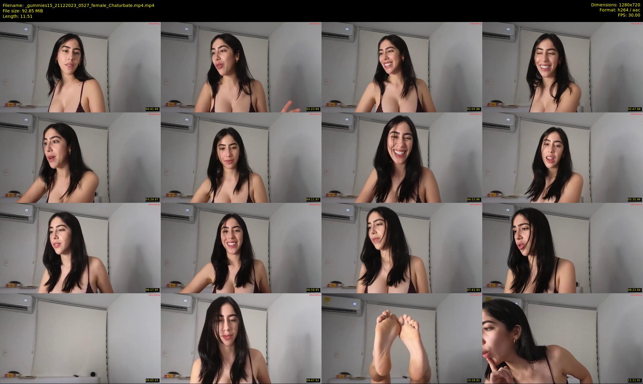 _gummies15 — 12 minute Chaturbate female cam show recording, 720p, Dec 21, 2023