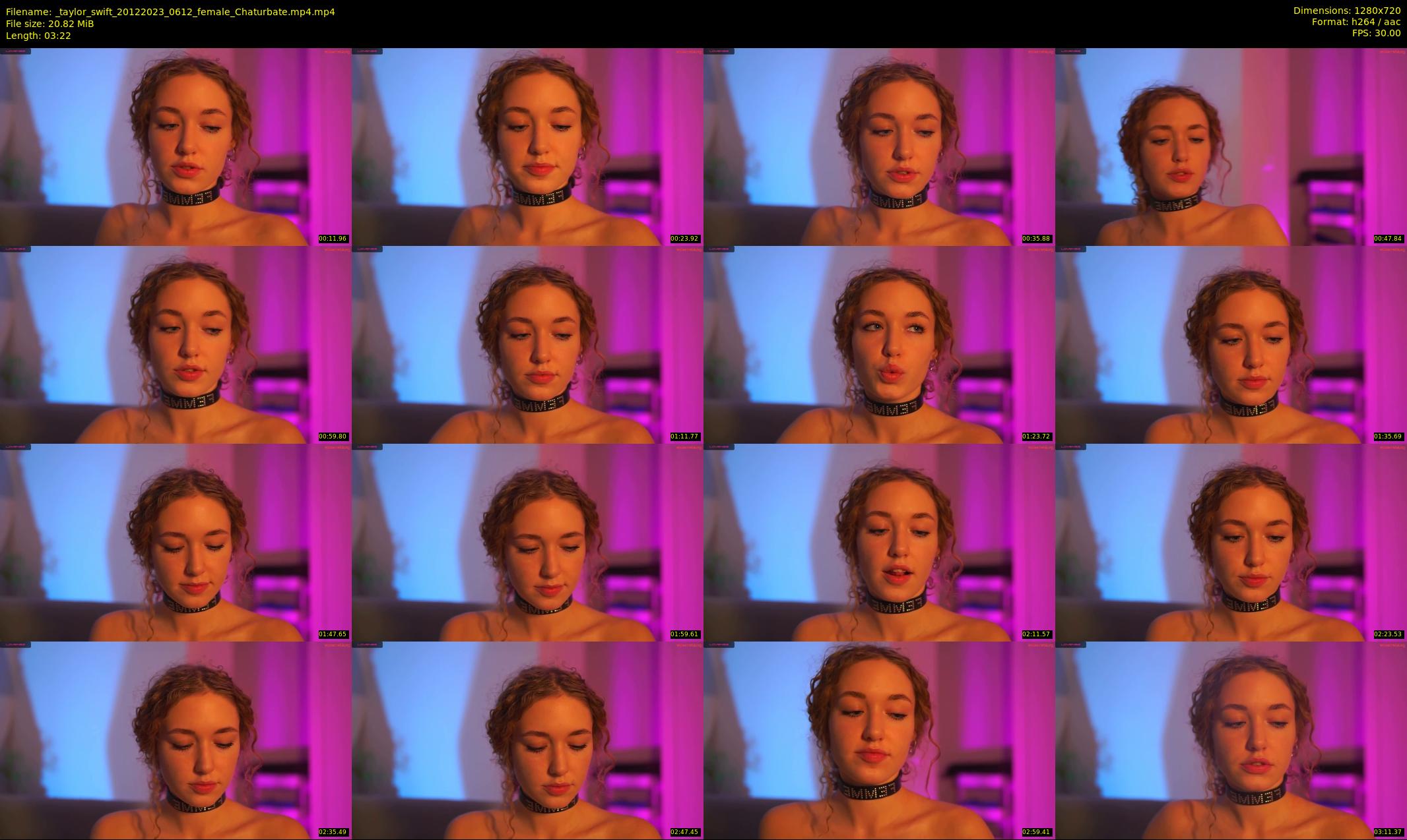 _taylor_swift — 4 minute Chaturbate female cam show recording, 720p, Dec 20, 2023