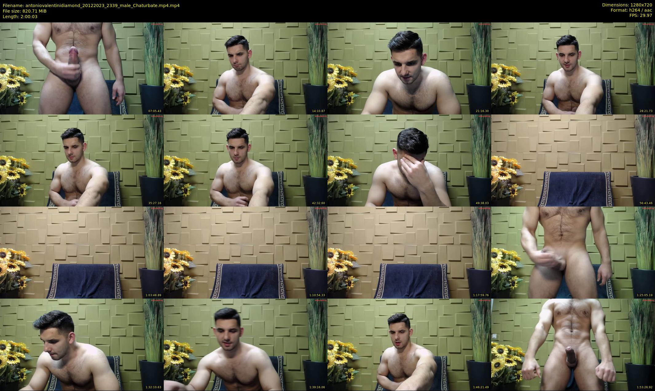antoniovalentinidiamond — 121 minute Chaturbate male cam show recording, 720p, Dec 20, 2023