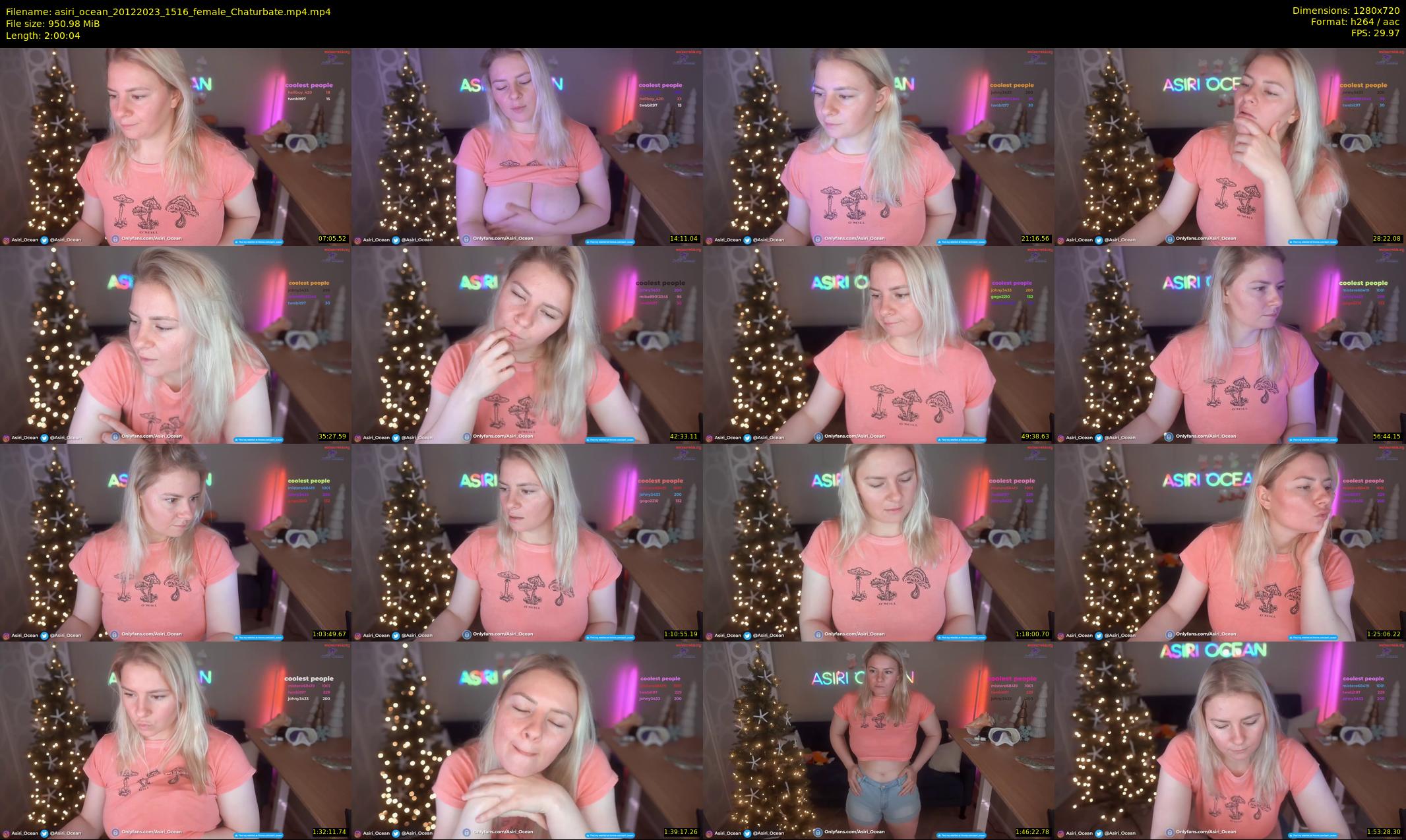 asiri_ocean — 121 minute Chaturbate female cam show recording, 720p, Dec 20, 2023