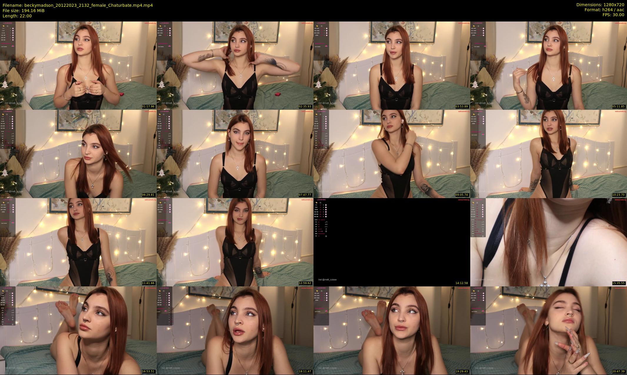 beckymadson — 22 minute Chaturbate female cam show recording, 720p, Dec 20, 2023
