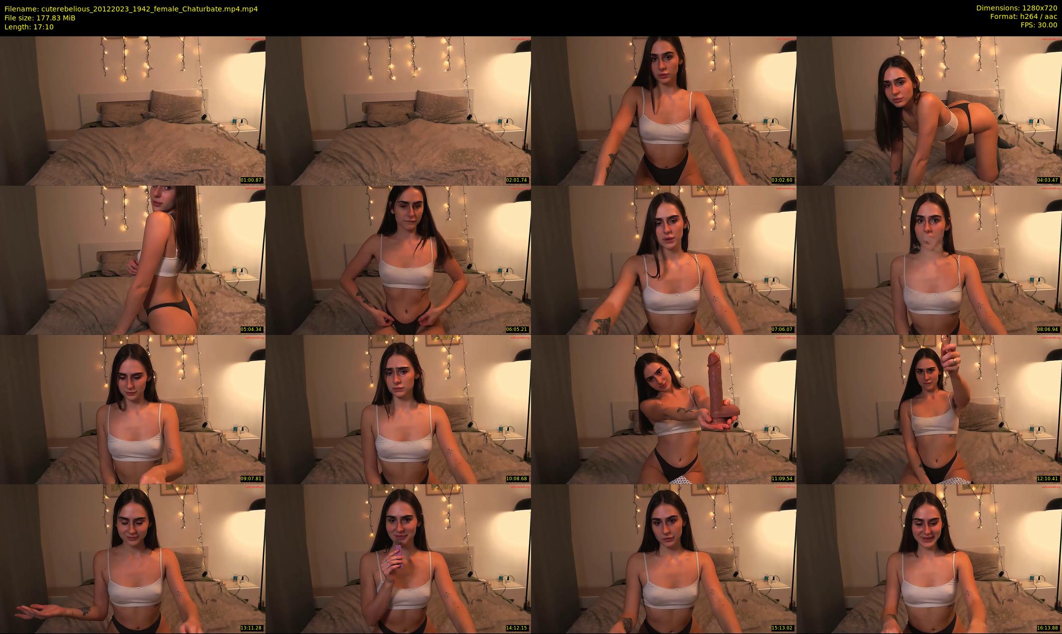 cuterebelious — 18 minute Chaturbate female cam show recording, 720p, Dec 20, 2023