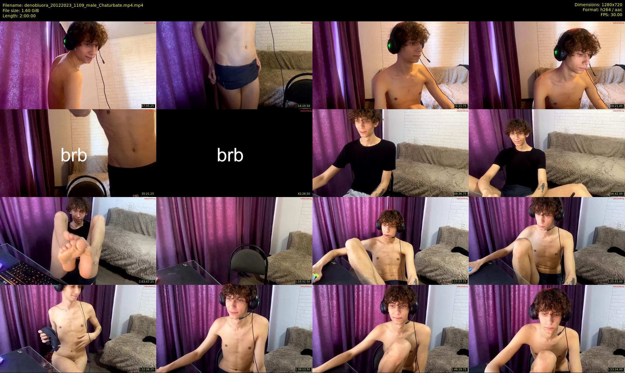 denobluora — 120 minute Chaturbate male cam show recording, 720p, Dec 20, 2023