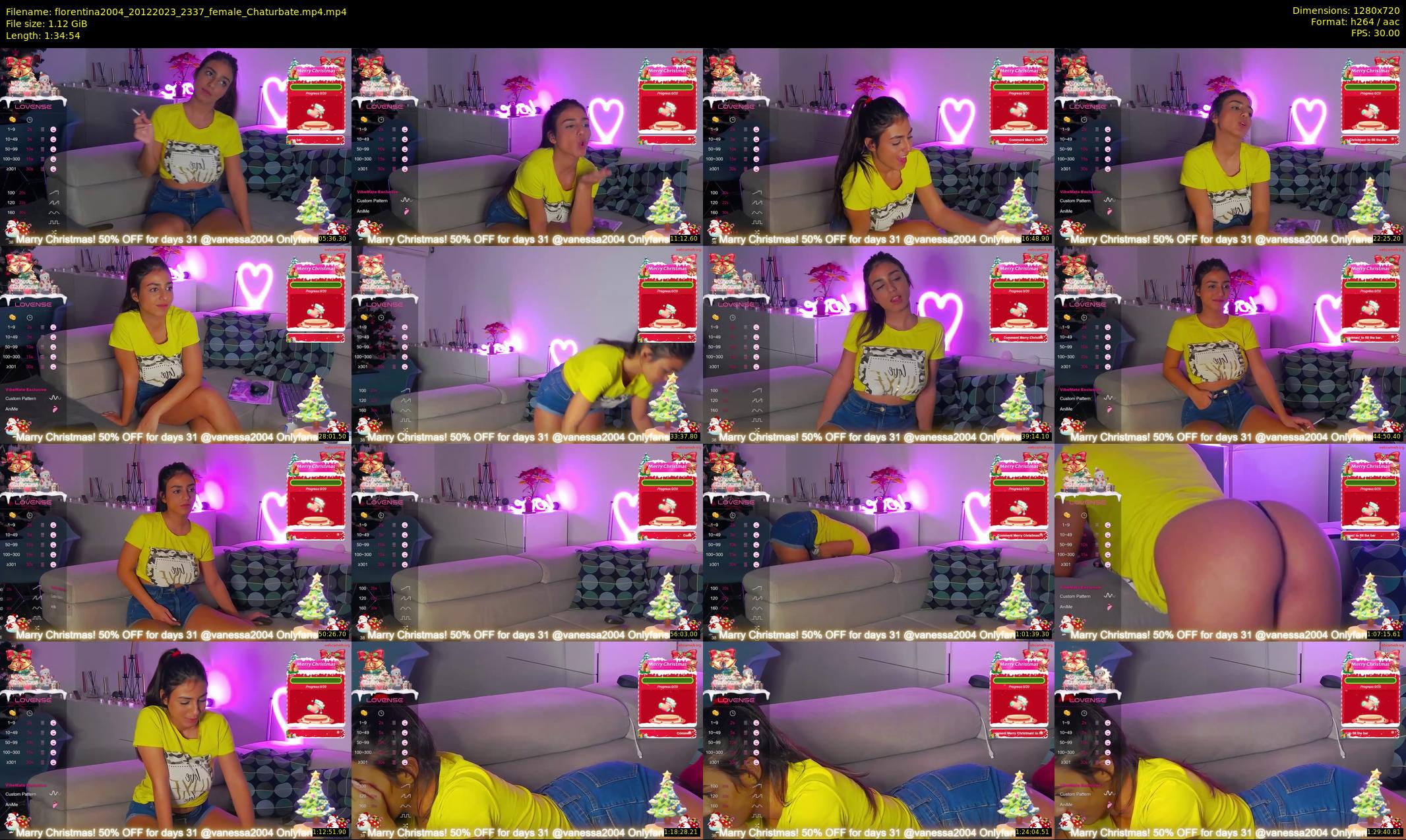 florentina2004 — 95 minute Chaturbate female cam show recording, 720p, Dec 20, 2023