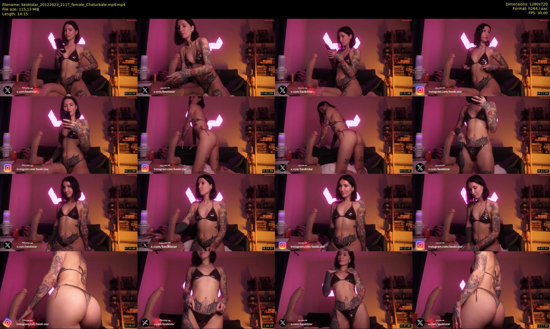 keokistar — 15 minute Chaturbate female cam show recording, 720p, Dec 20, 2023