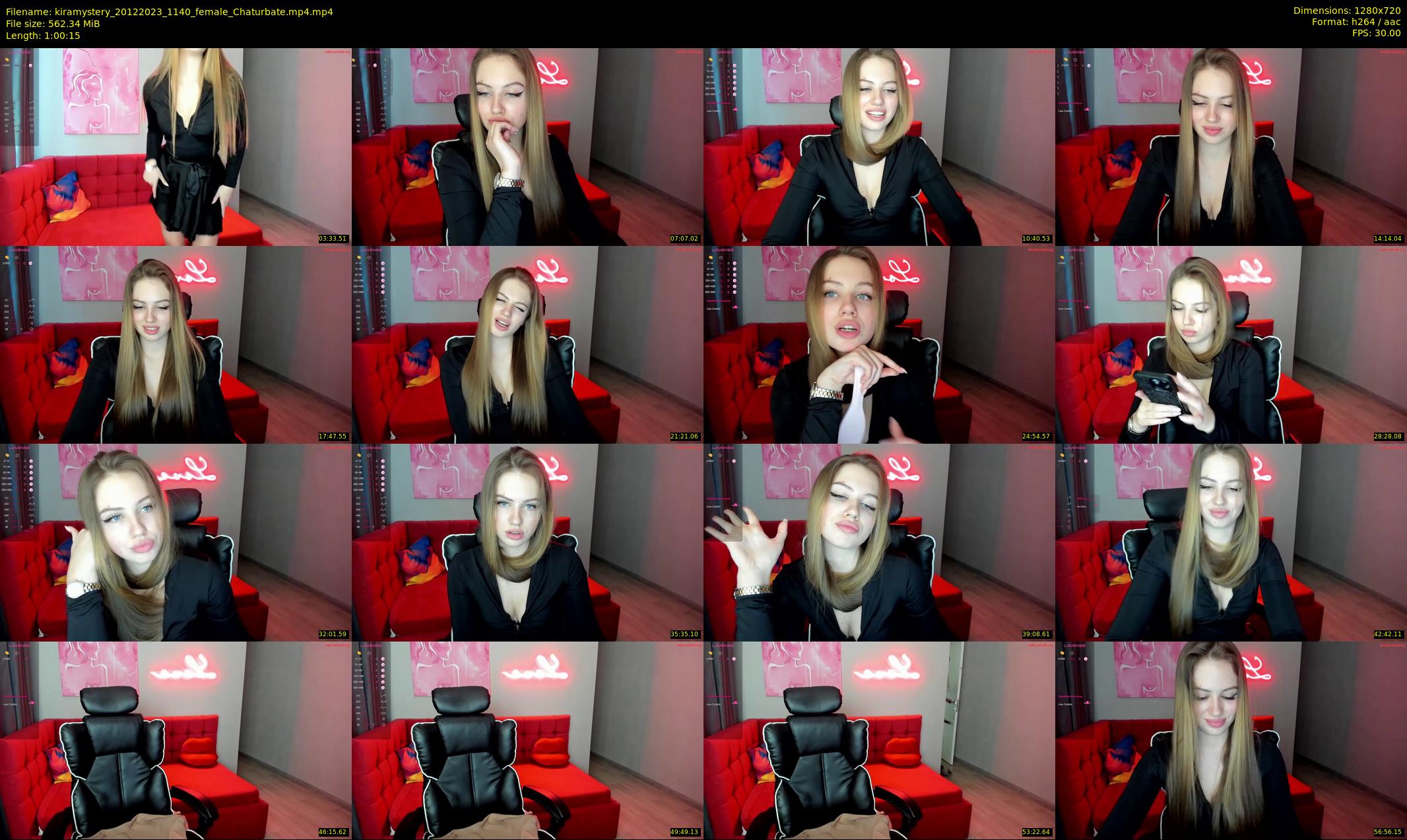 kiramystery — 61 minute Chaturbate female cam show recording, 720p, Dec 20, 2023