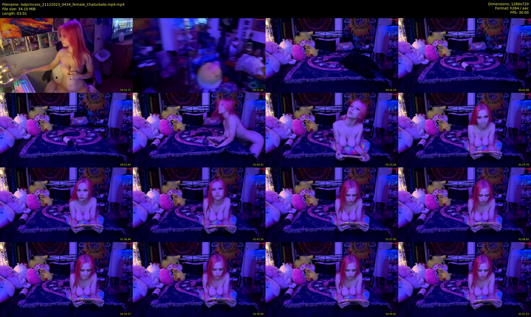 lsdprincess — 4 minute Chaturbate female cam show recording, 720p, Dec 21, 2023