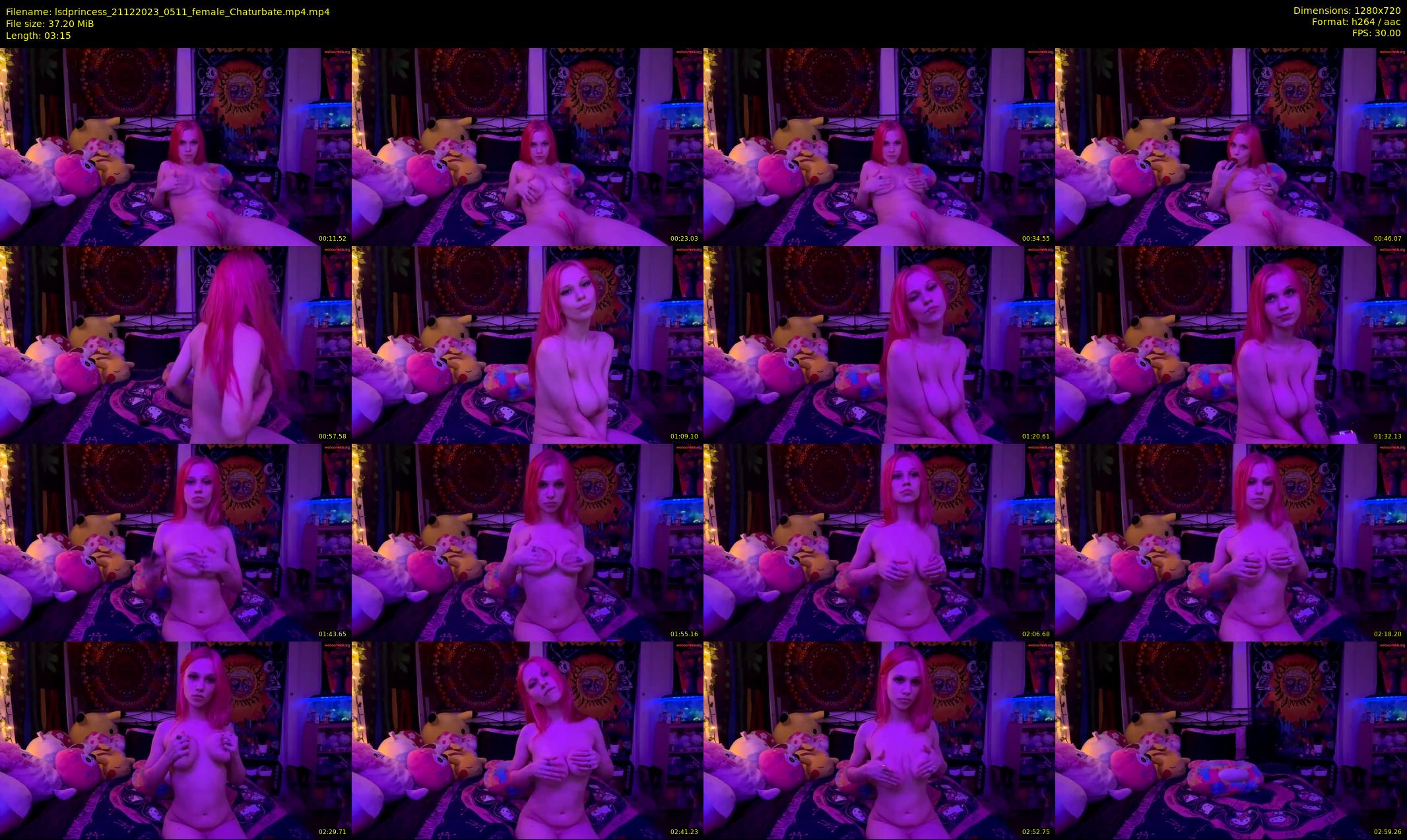lsdprincess — 4 minute Chaturbate female cam show recording, 720p, Dec 21, 2023