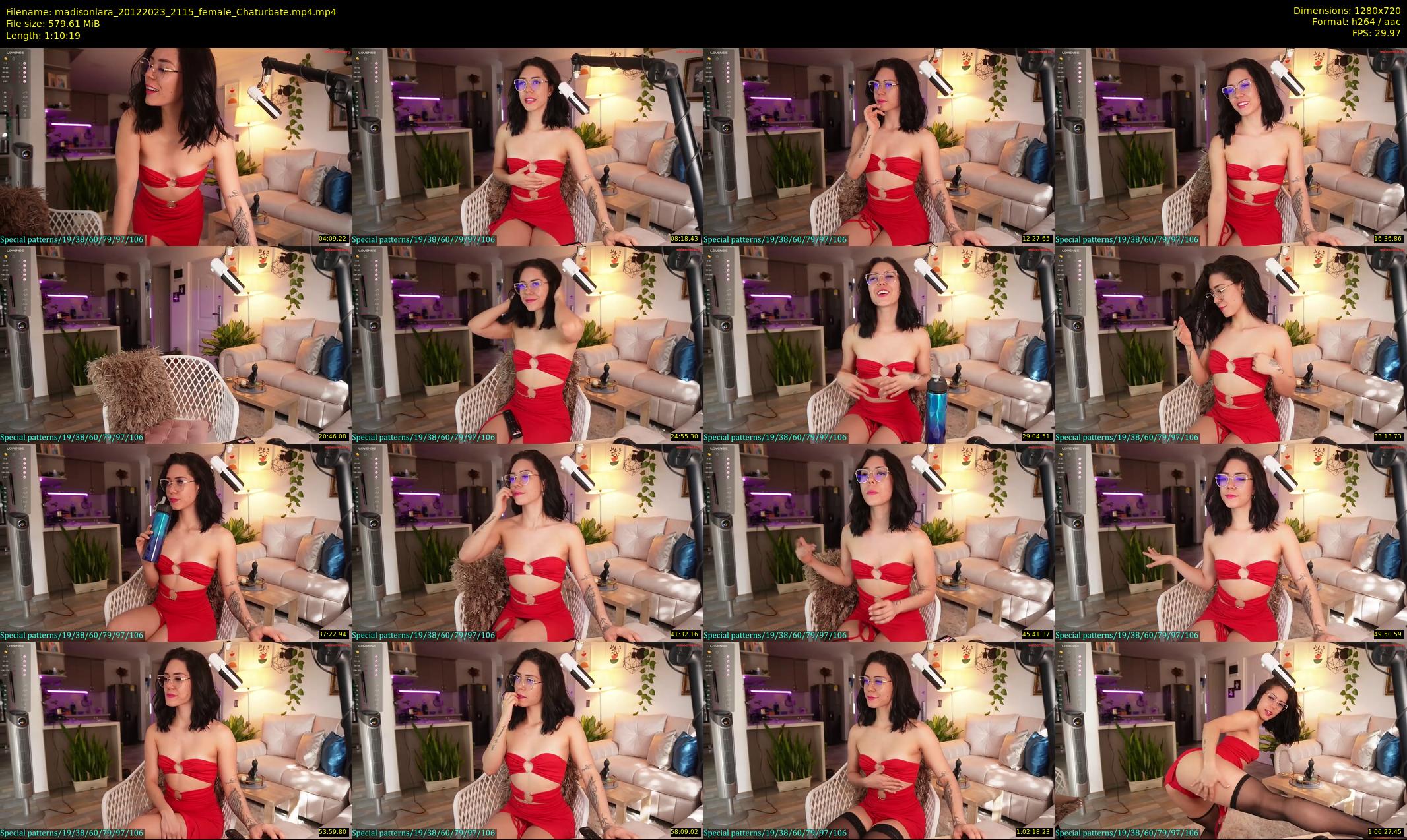 madisonlara — 71 minute Chaturbate female cam show recording, 720p, Dec 20, 2023