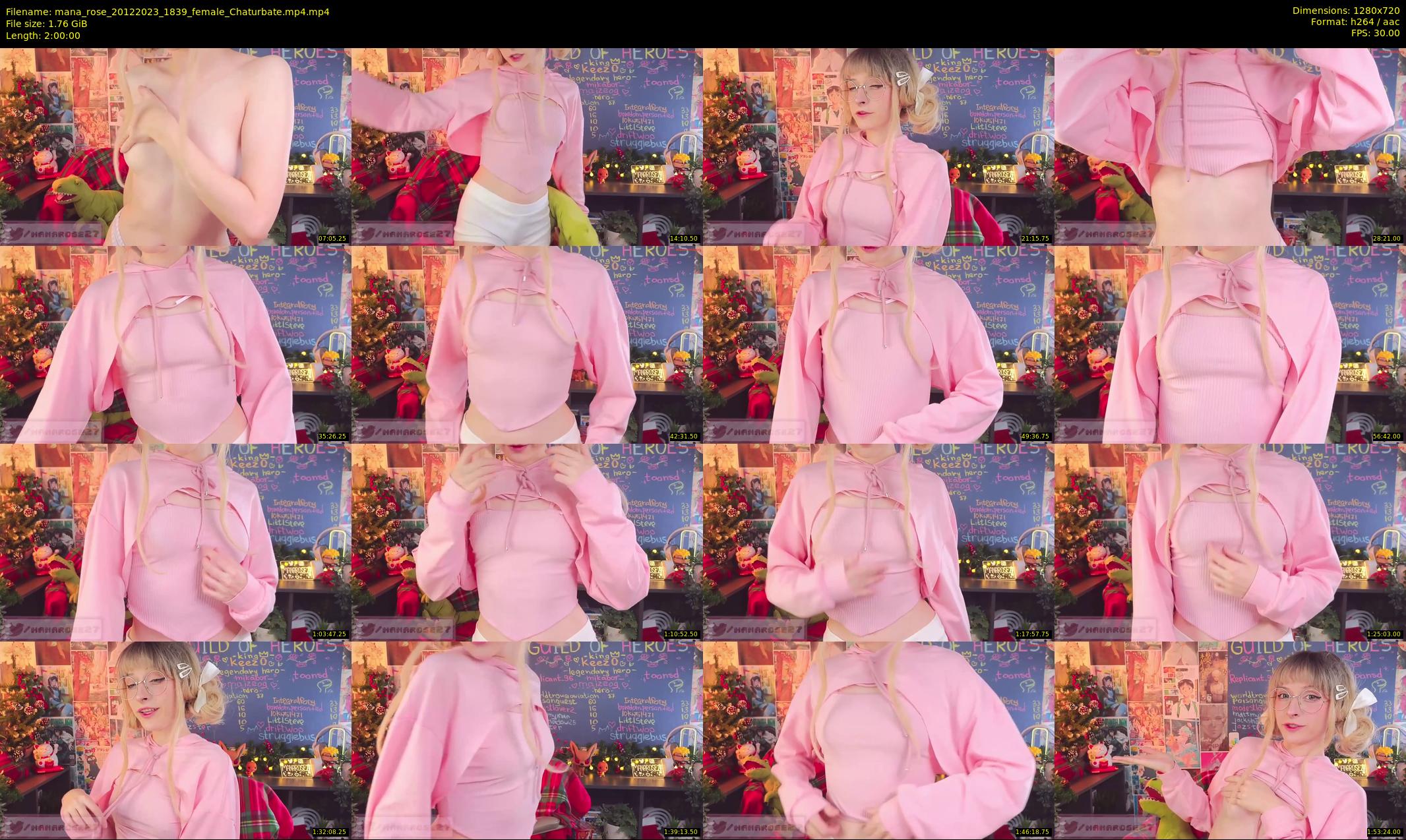 mana_rose — 120 minute Chaturbate female cam show recording, 720p, Dec 20, 2023