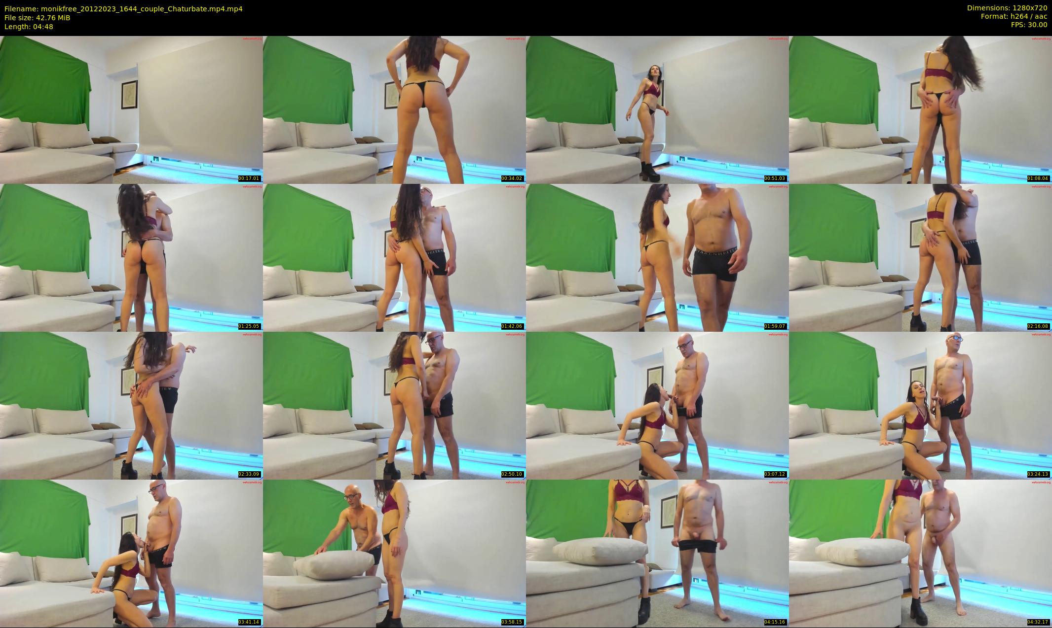monikfree — 5 minute Chaturbate couple cam show recording, 720p, Dec 20, 2023