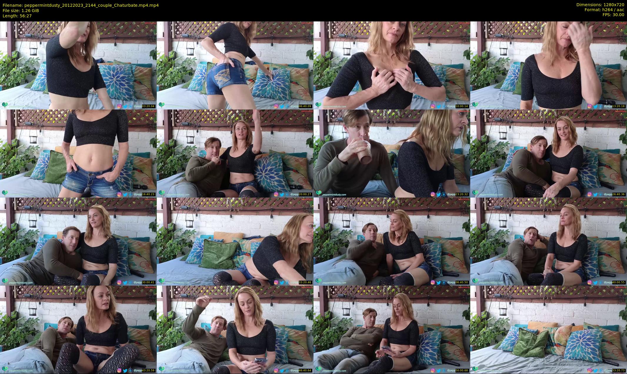 peppermintdusty — 57 minute Chaturbate couple cam show recording, 720p, Dec 20, 2023