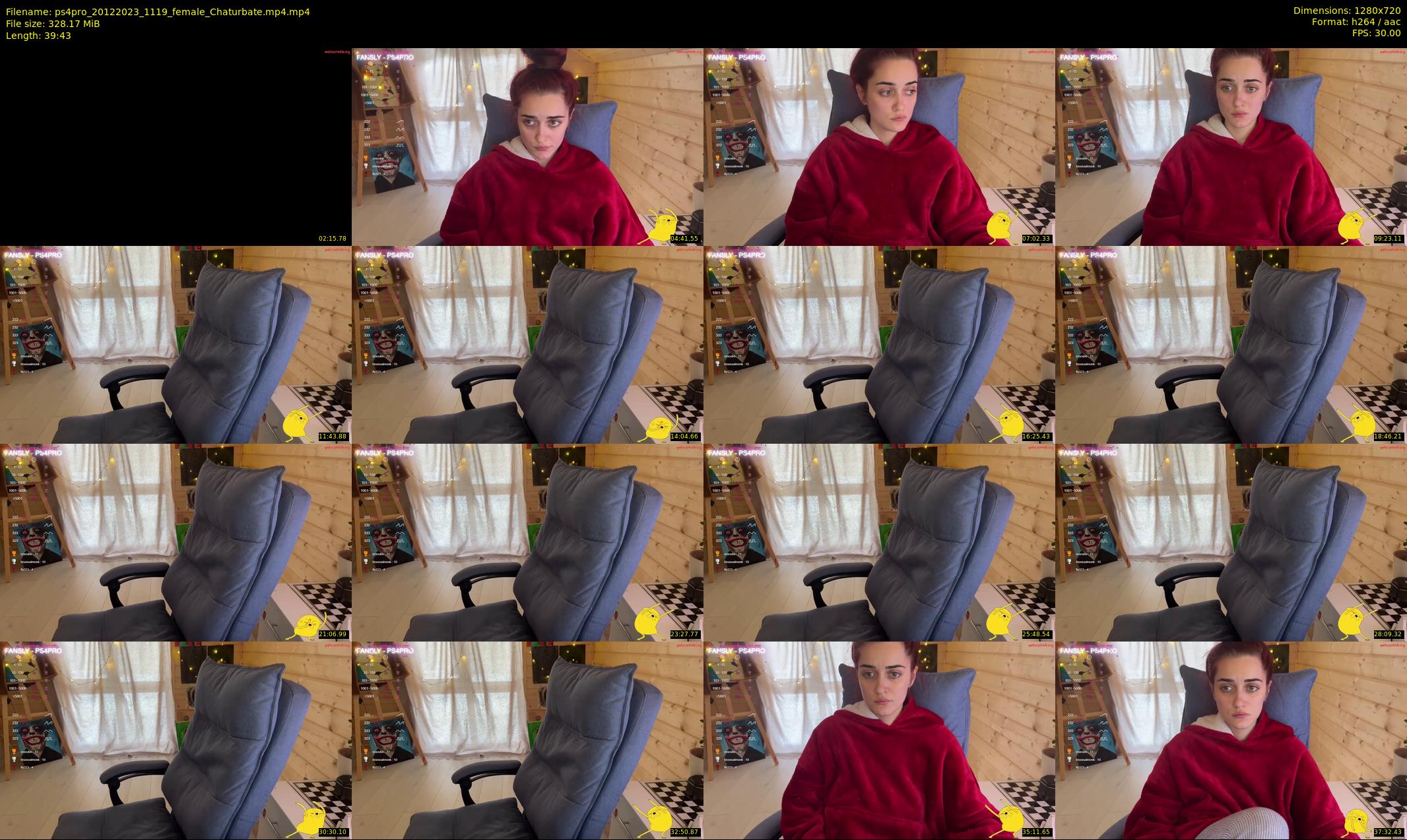 ps4pro — 40 minute Chaturbate female cam show recording, 720p, Dec 20, 2023