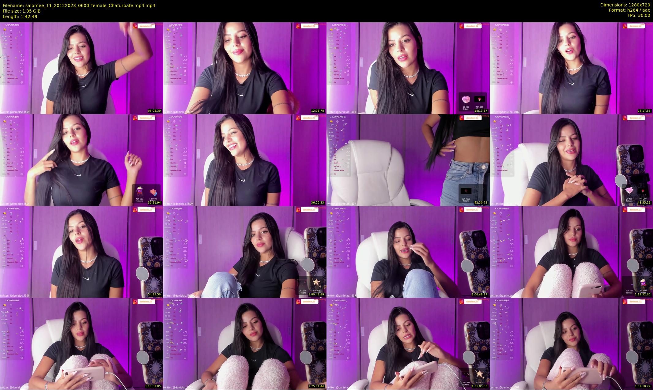 salomee_11 — 103 minute Chaturbate female cam show recording, 720p, Dec 20, 2023