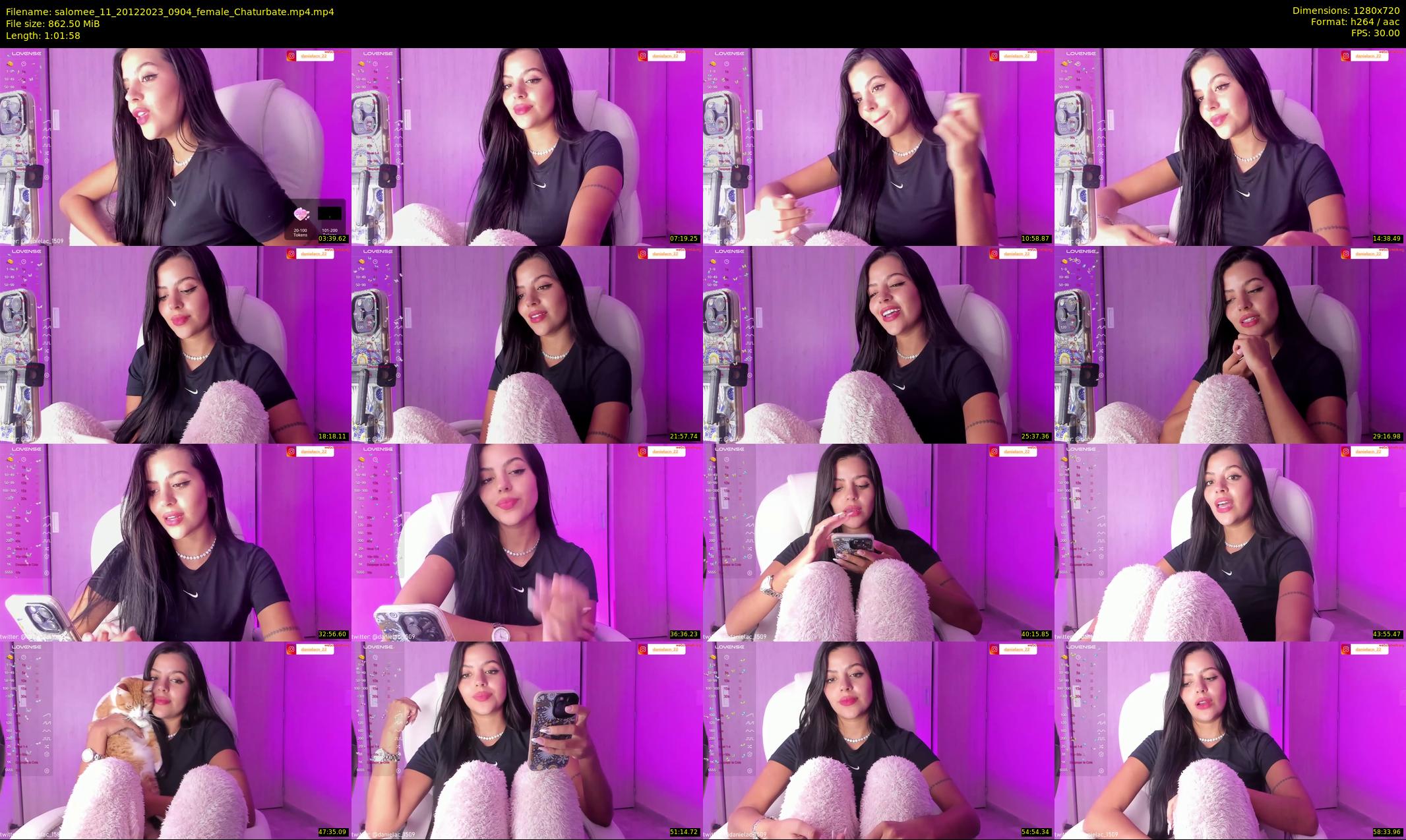 salomee_11 — 62 minute Chaturbate female cam show recording, 720p, Dec 20, 2023