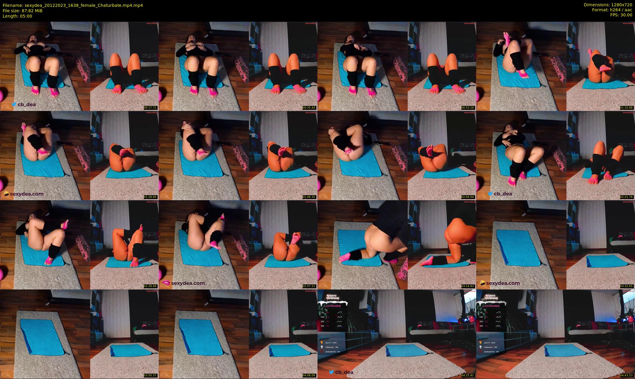 sexydea — 5 minute Chaturbate female cam show recording, 720p, Dec 20, 2023