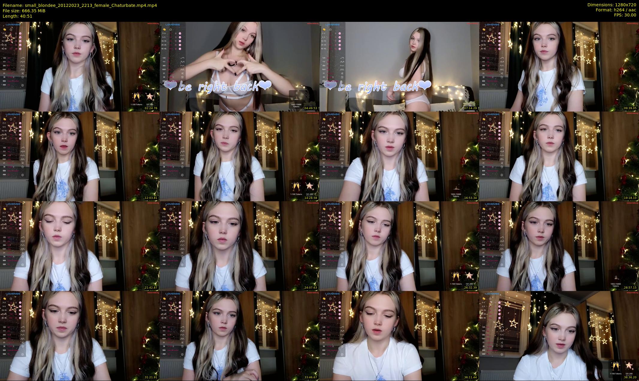 small_blondee — 41 minute Chaturbate female cam show recording, 720p, Dec 20, 2023