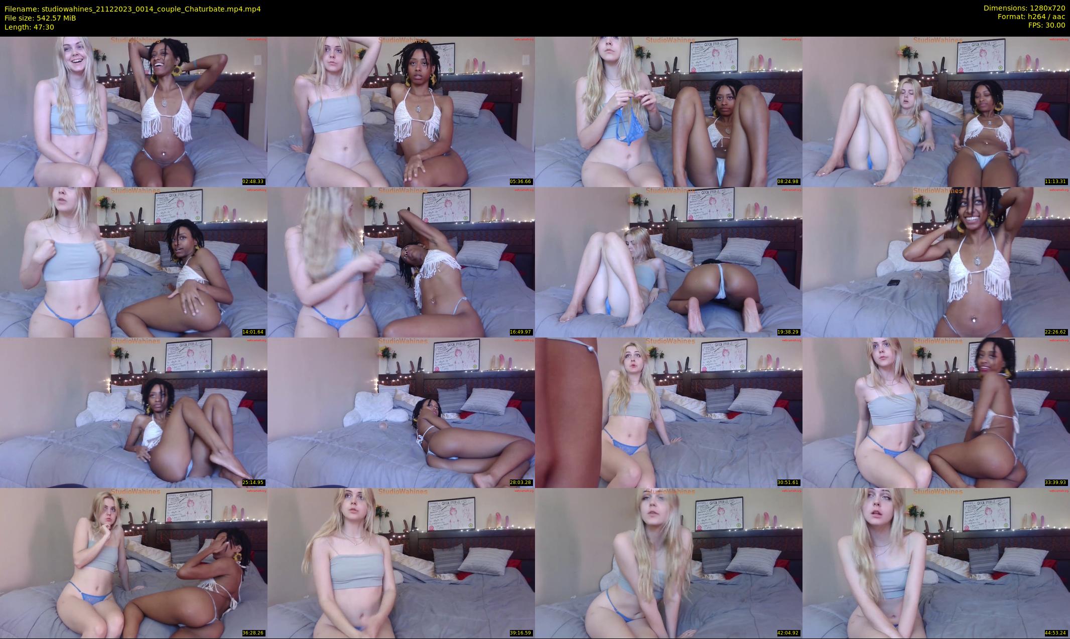 studiowahines — 48 minute Chaturbate couple cam show recording, 720p, Dec 21, 2023