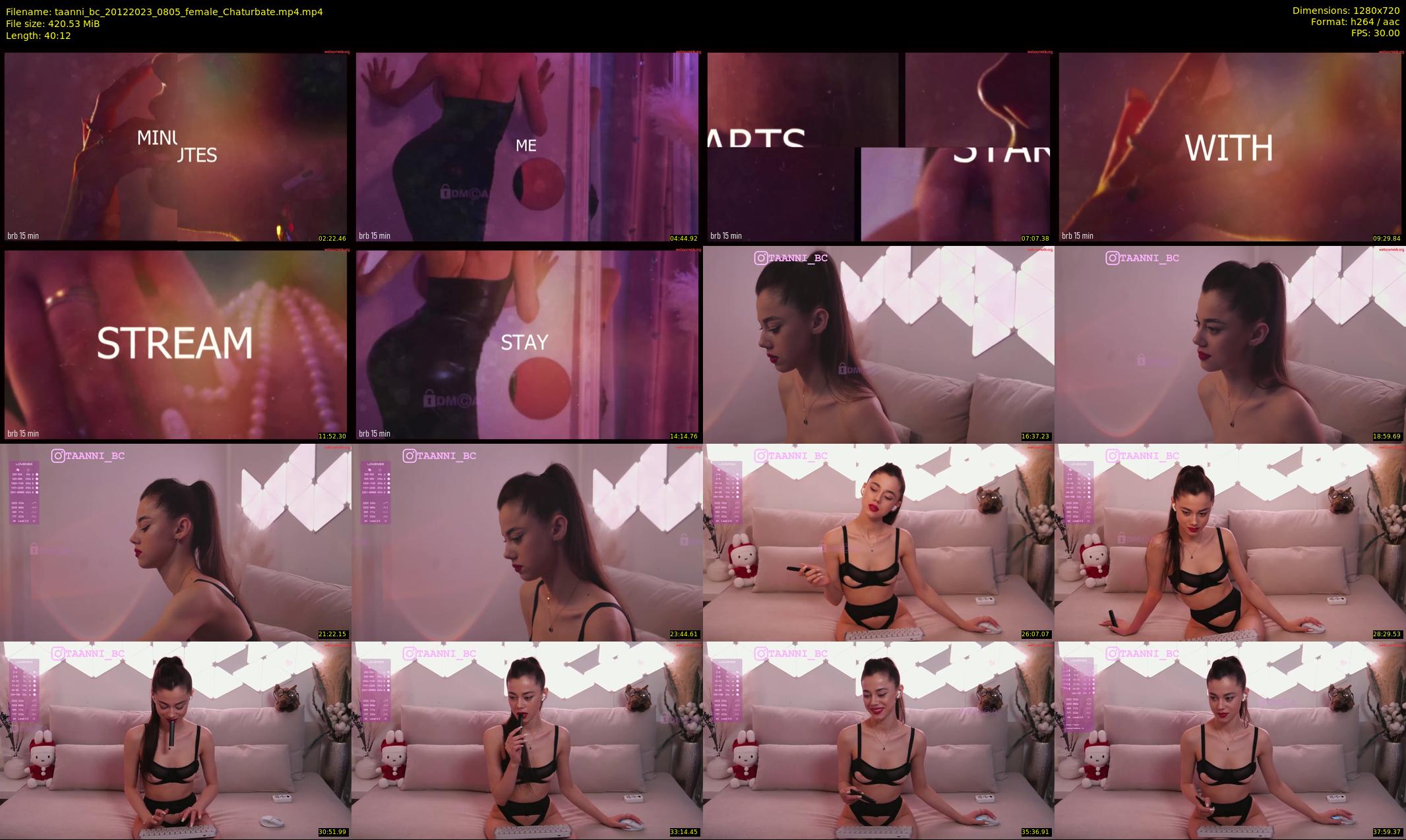 taanni_bc — 41 minute Chaturbate female cam show recording, 720p, Dec 20, 2023