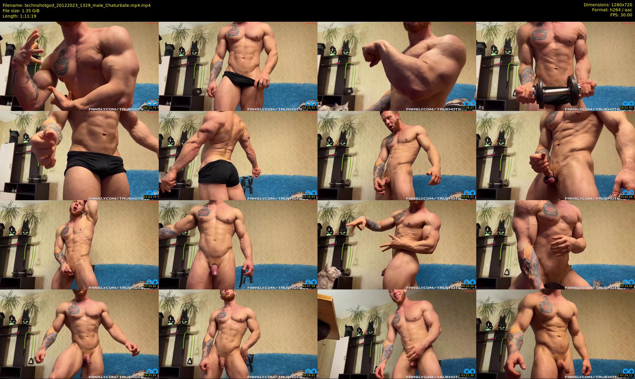 technohotgod — 72 minute Chaturbate male cam show recording, 720p, Dec 20, 2023