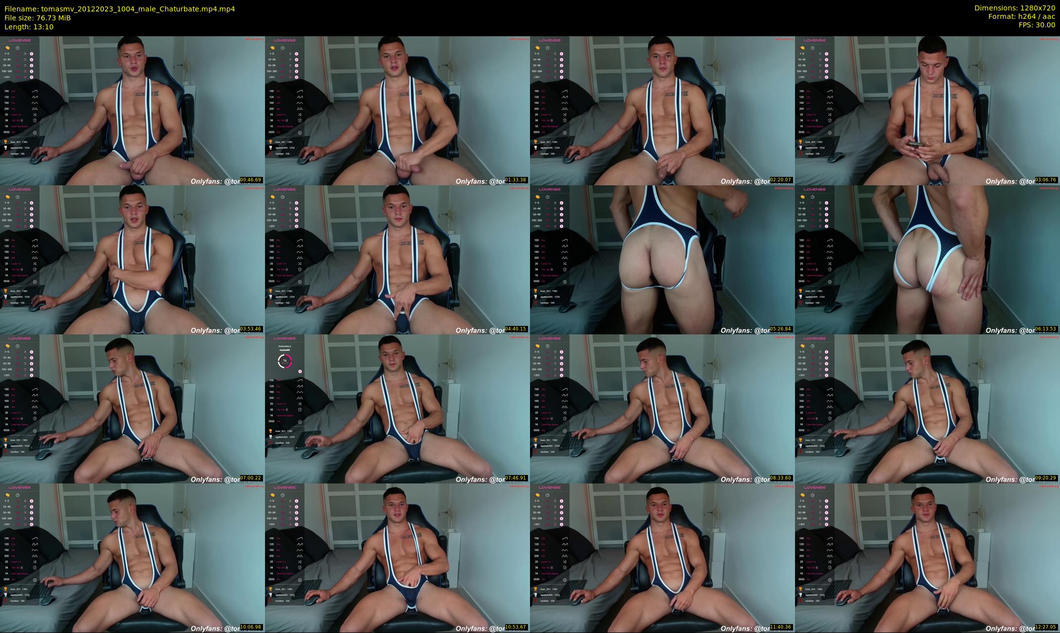tomasmv — 14 minute Chaturbate male cam show recording, 720p, Dec 20, 2023