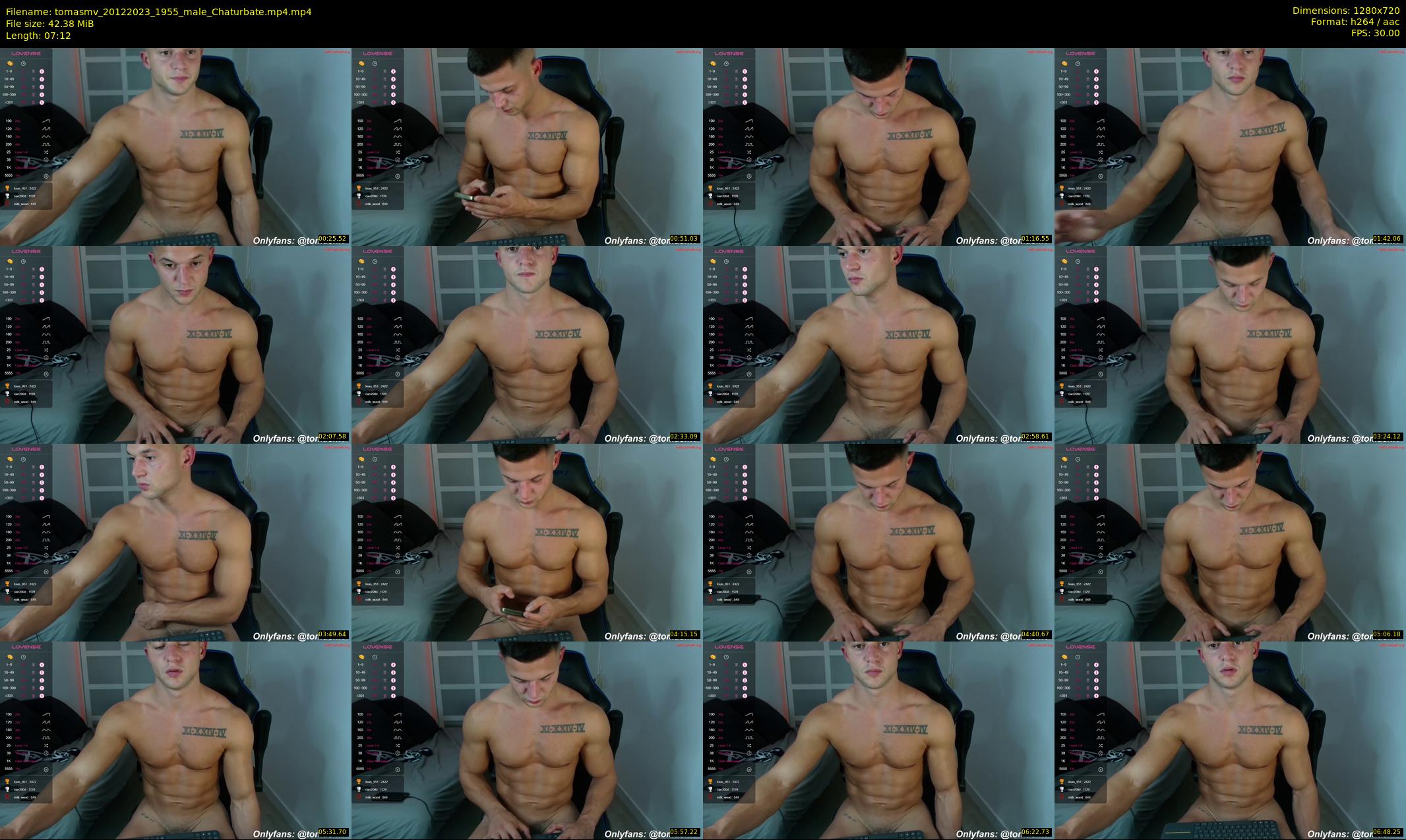 tomasmv — 8 minute Chaturbate male cam show recording, 720p, Dec 20, 2023