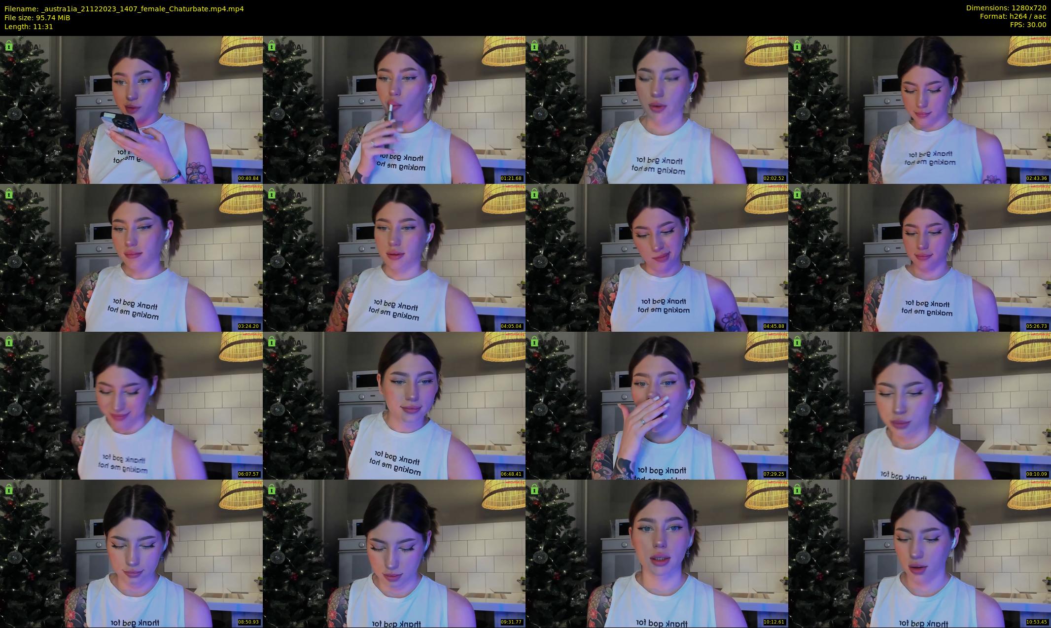 _austra1ia — 12 minute Chaturbate female cam show recording, 720p, Dec 21, 2023