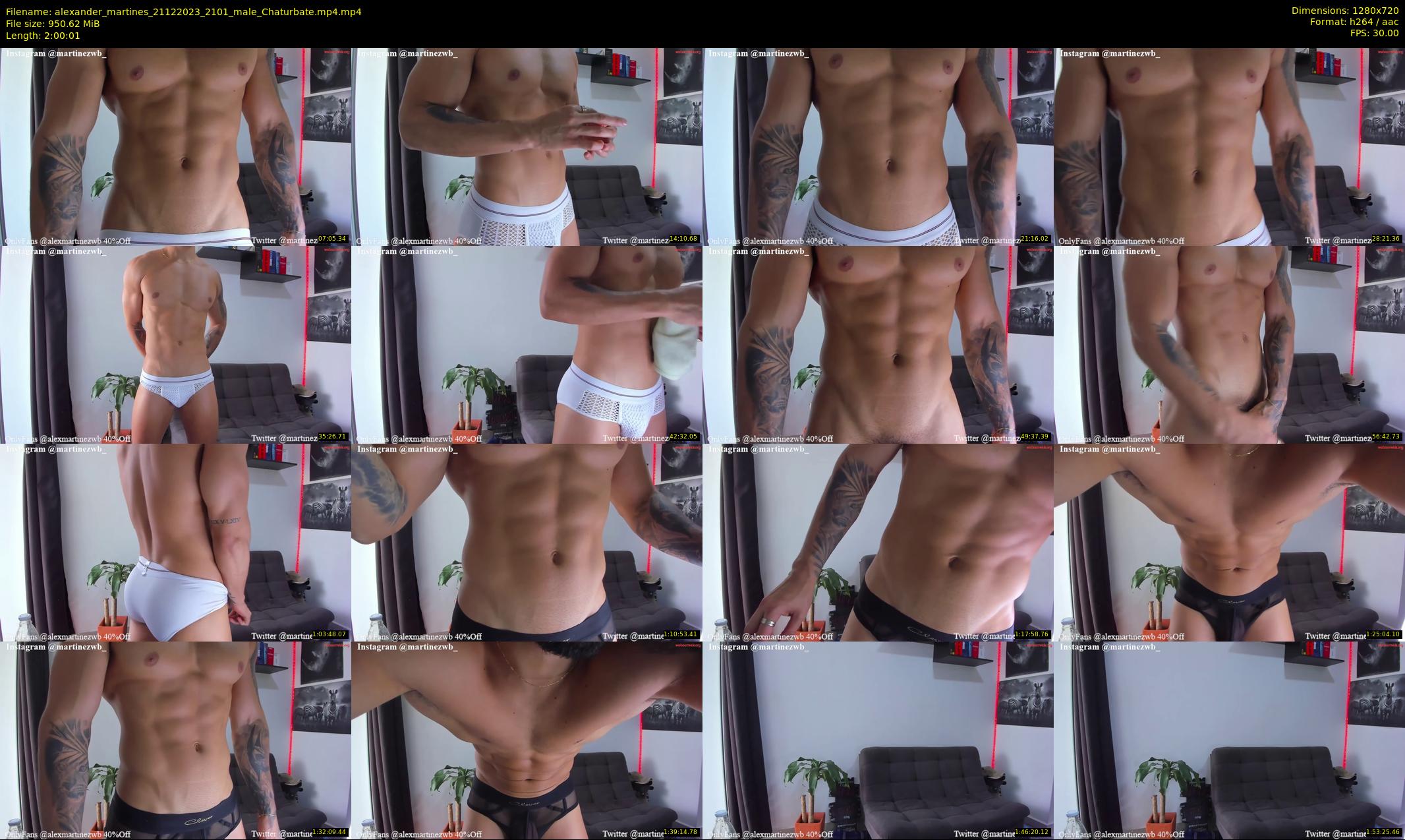 alexander_martines — 121 minute Chaturbate male cam show recording, 720p, Dec 21, 2023