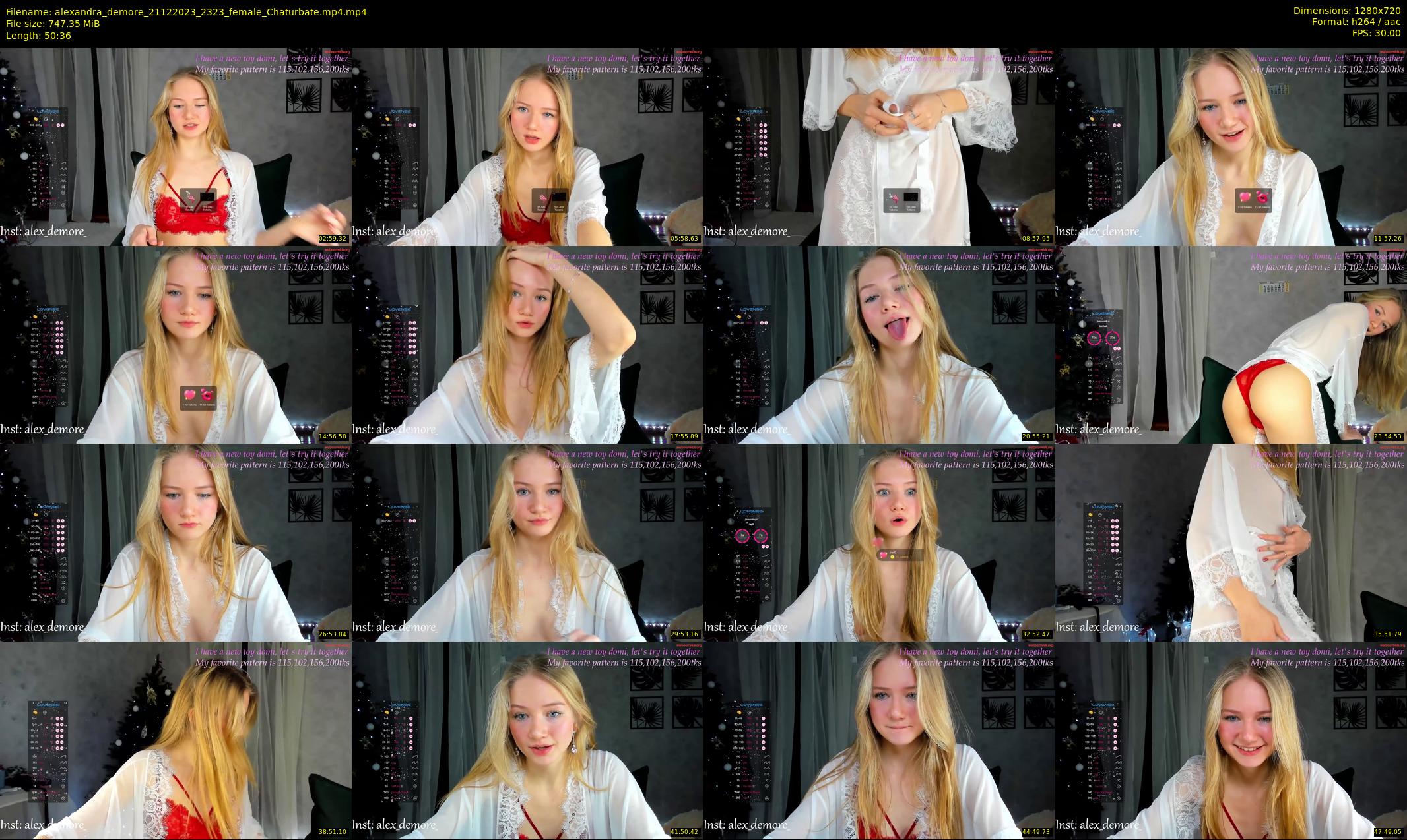 alexandra_demore — 51 minute Chaturbate female cam show recording, 720p, Dec 21, 2023