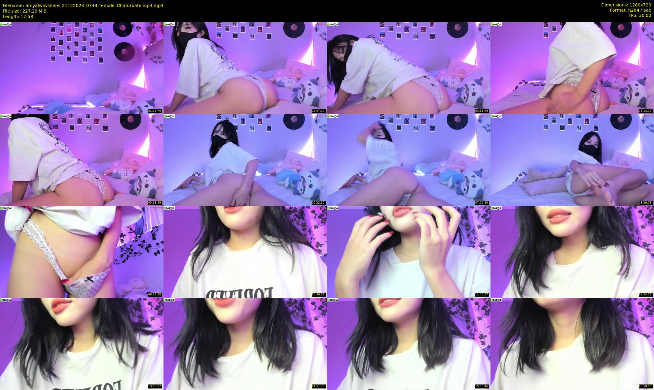 amyalwayshere — 18 minute Chaturbate female cam show recording, 720p, Dec 21, 2023