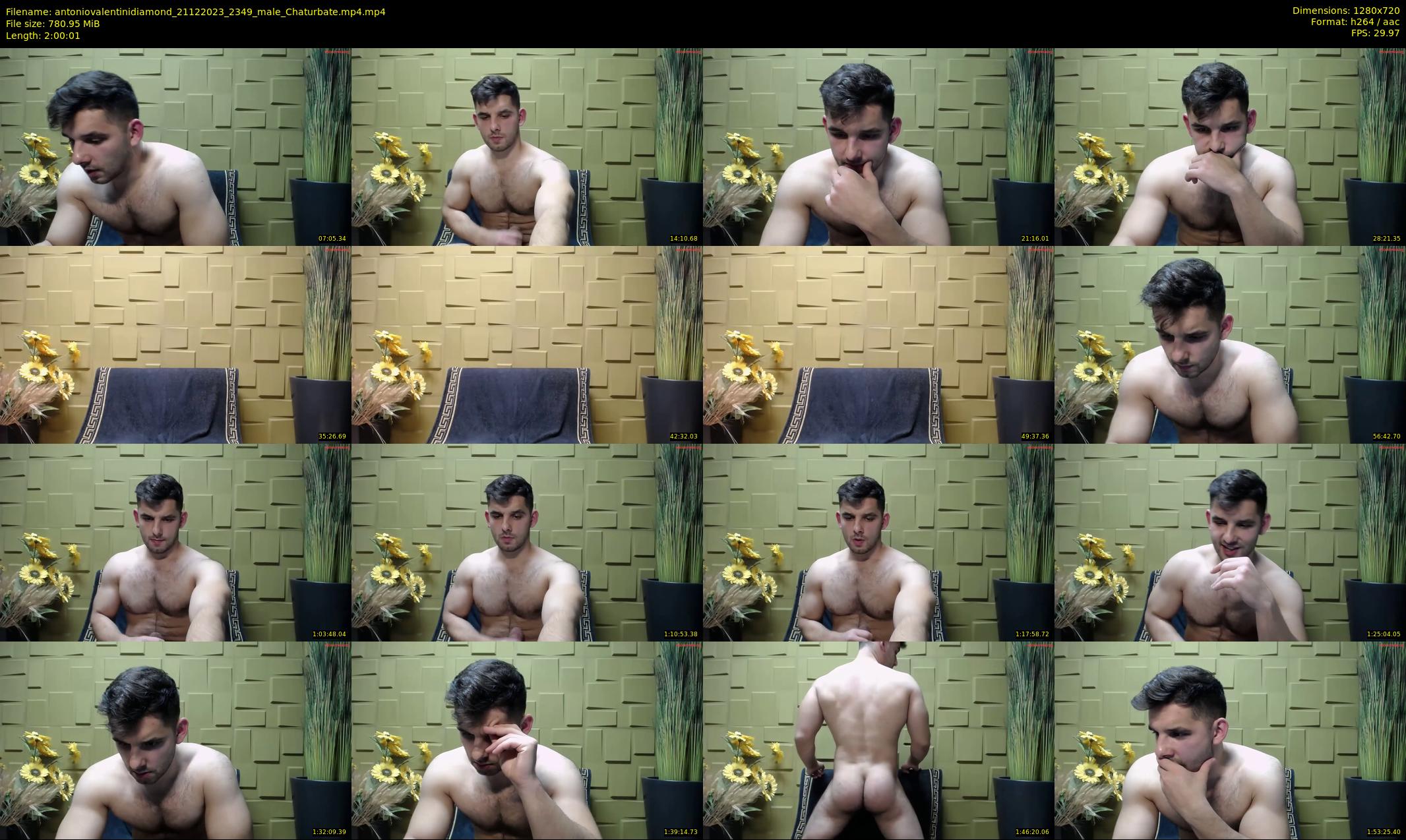 antoniovalentinidiamond — 121 minute Chaturbate male cam show recording, 720p, Dec 21, 2023