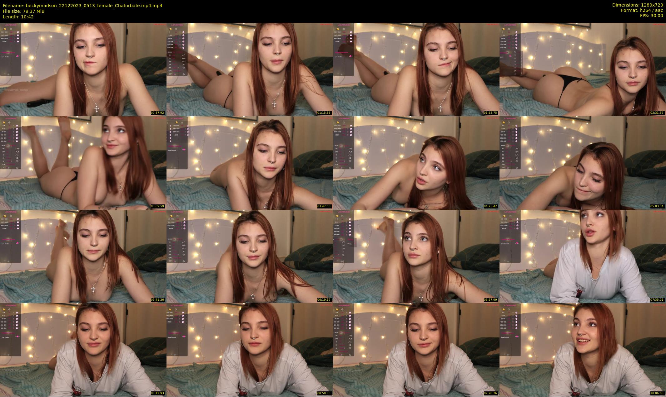 beckymadson — 11 minute Chaturbate female cam show recording, 720p, Dec 22, 2023