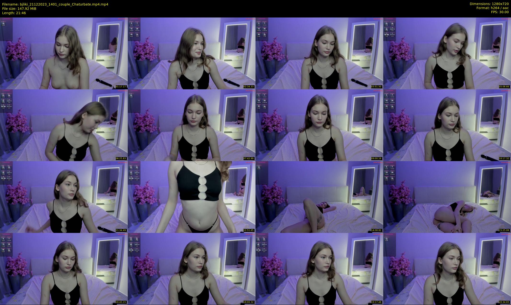 bjliki — 22 minute Chaturbate couple cam show recording, 720p, Dec 21, 2023