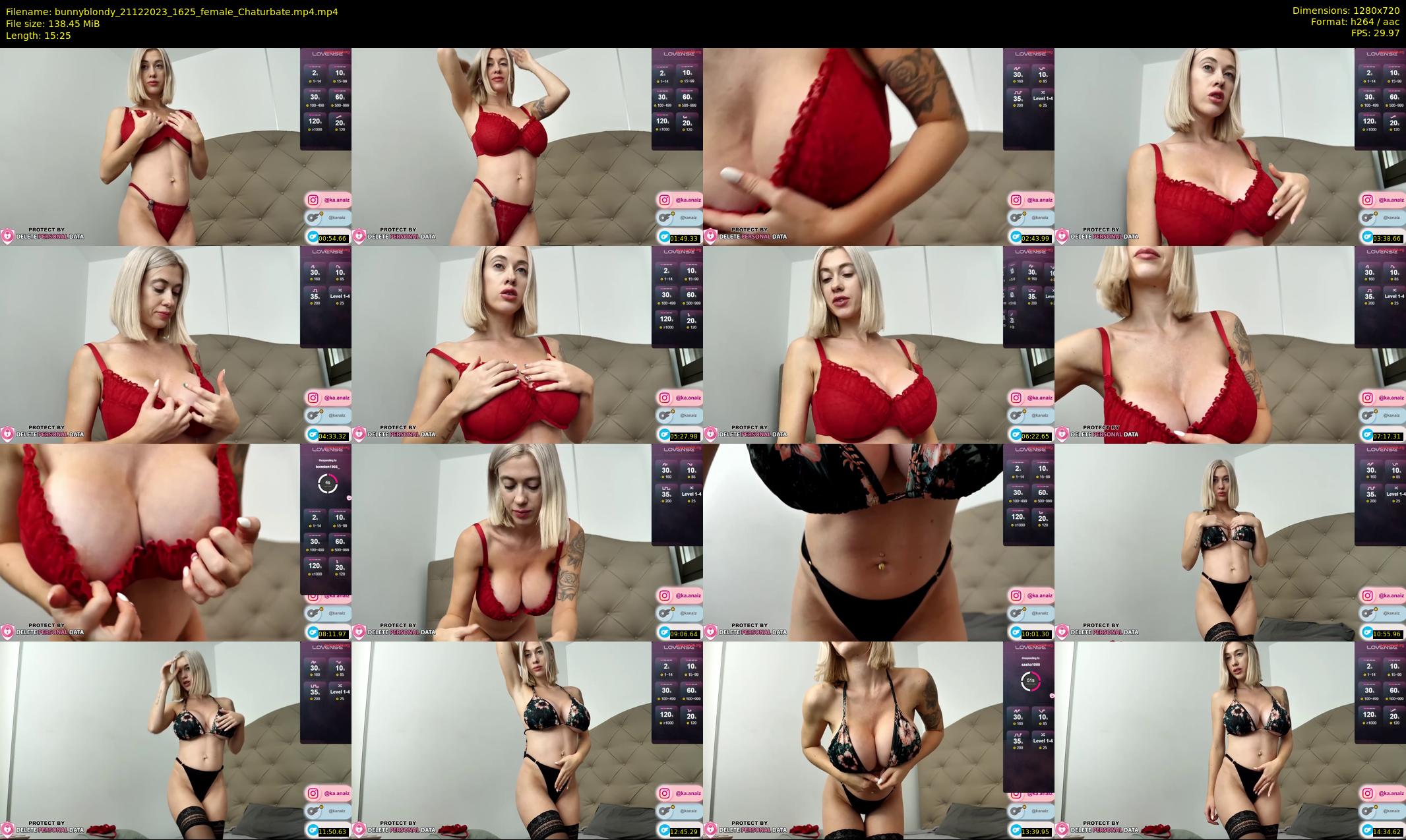 bunnyblondy — 16 minute Chaturbate female cam show recording, 720p, Dec 21, 2023