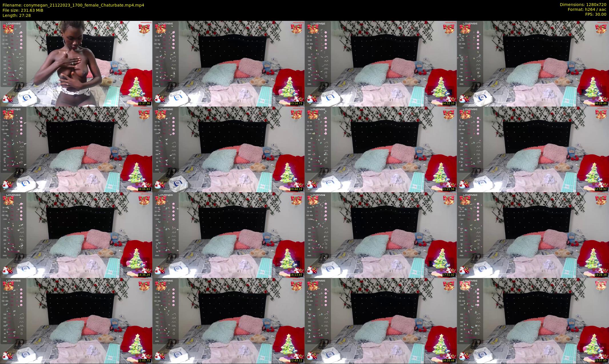 conymegan — 28 minute Chaturbate female cam show recording, 720p, Dec 21, 2023