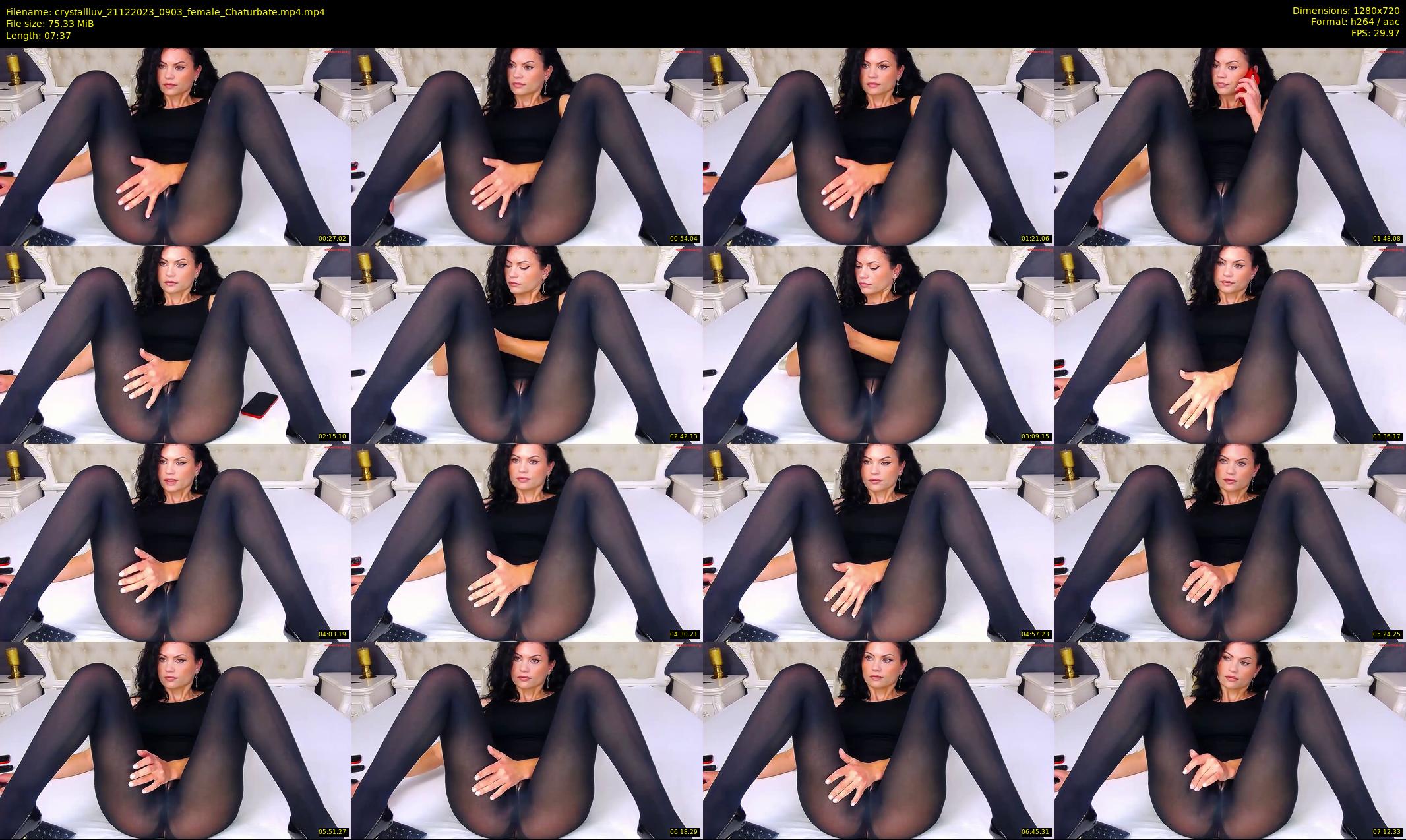 crystallluv — 8 minute Chaturbate female cam show recording, 720p, Dec 21, 2023