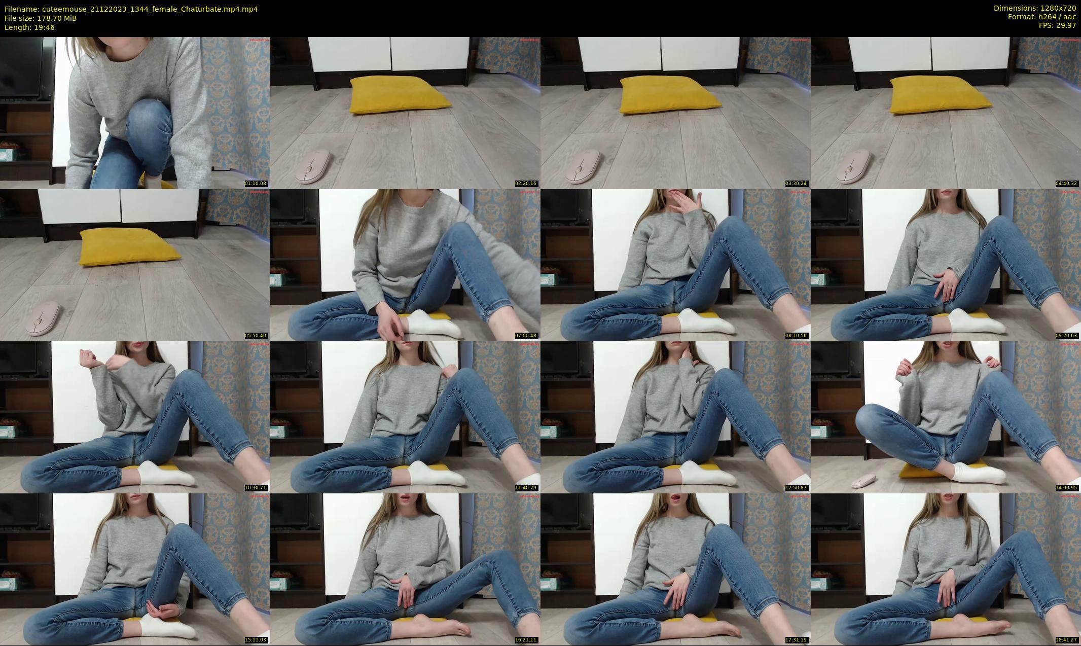 cuteemouse — 20 minute Chaturbate female cam show recording, 720p, Dec 21, 2023