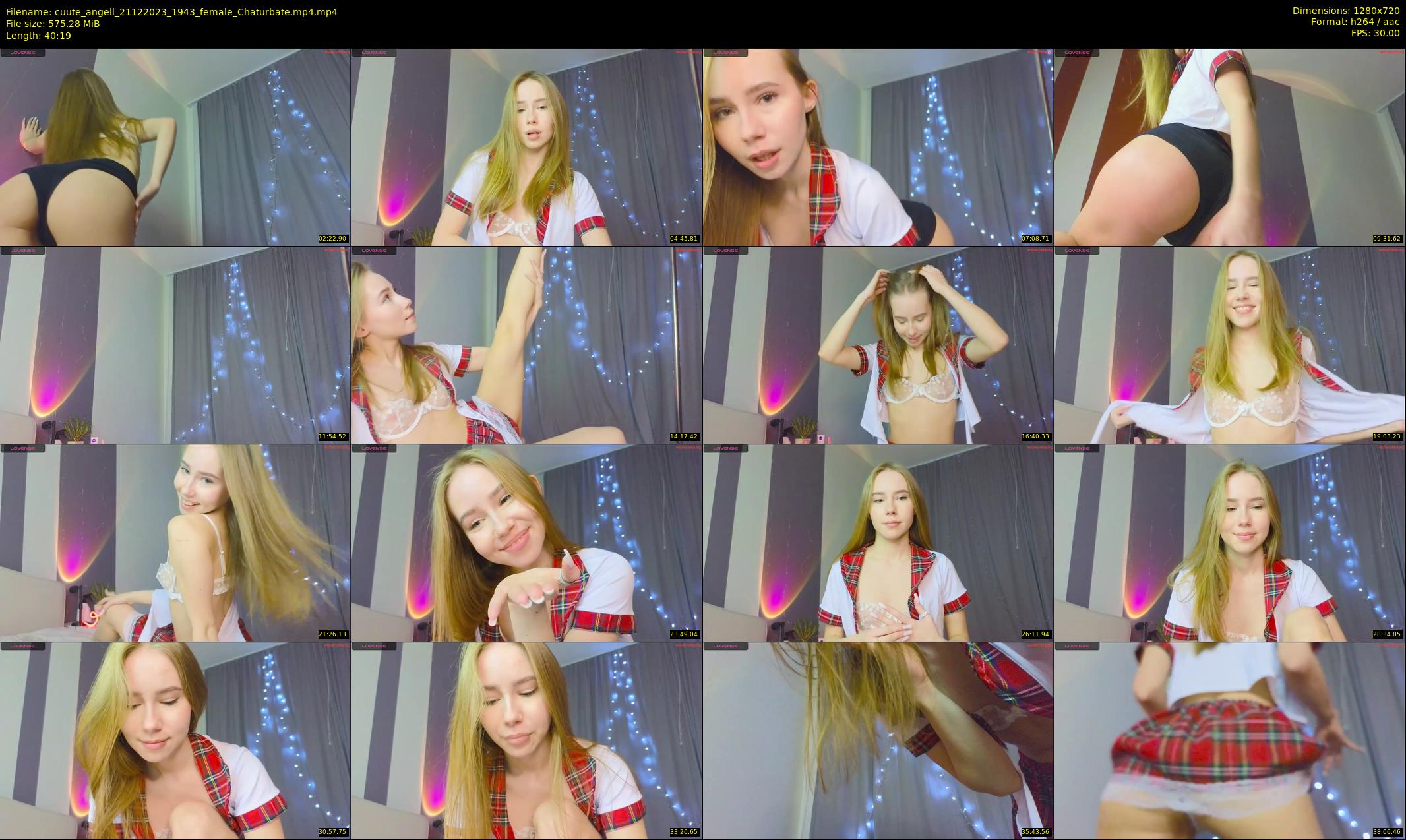 cuute_angell — 41 minute Chaturbate female cam show recording, 720p, Dec 21, 2023